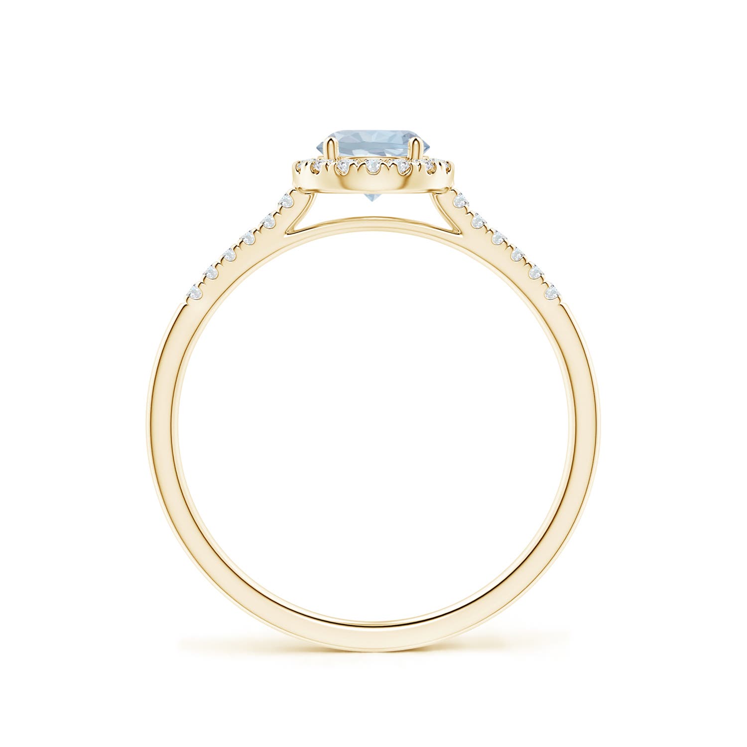 A - Aquamarine / 0.55 CT / 14 KT Yellow Gold