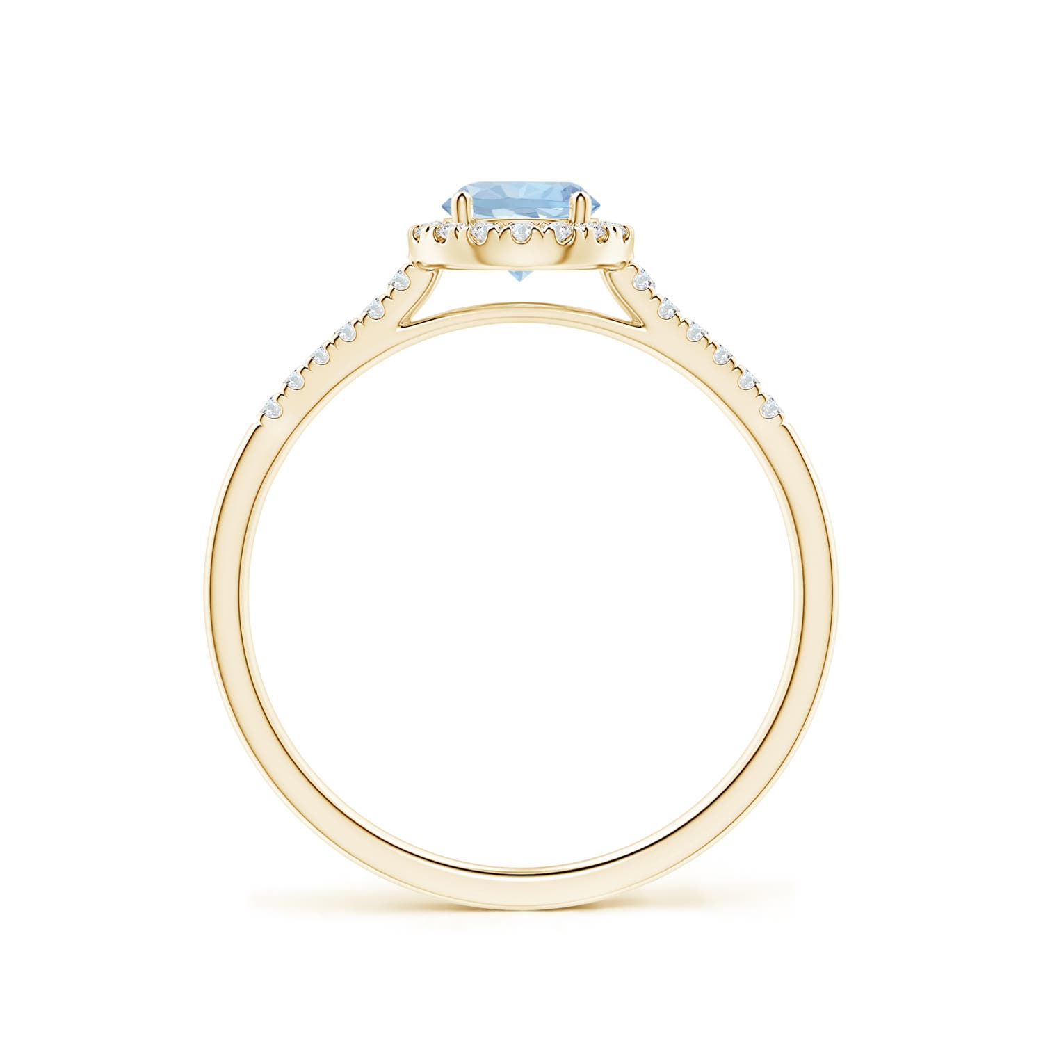 AA - Aquamarine / 0.55 CT / 14 KT Yellow Gold