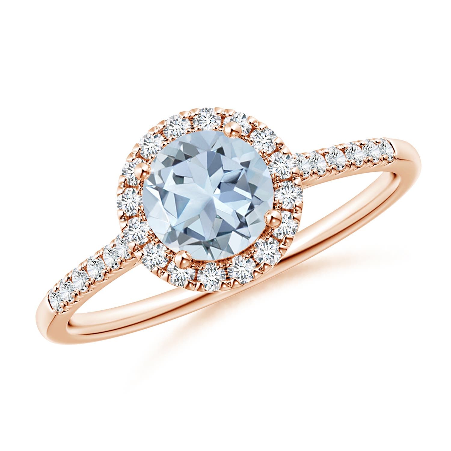 A - Aquamarine / 0.92 CT / 14 KT Rose Gold