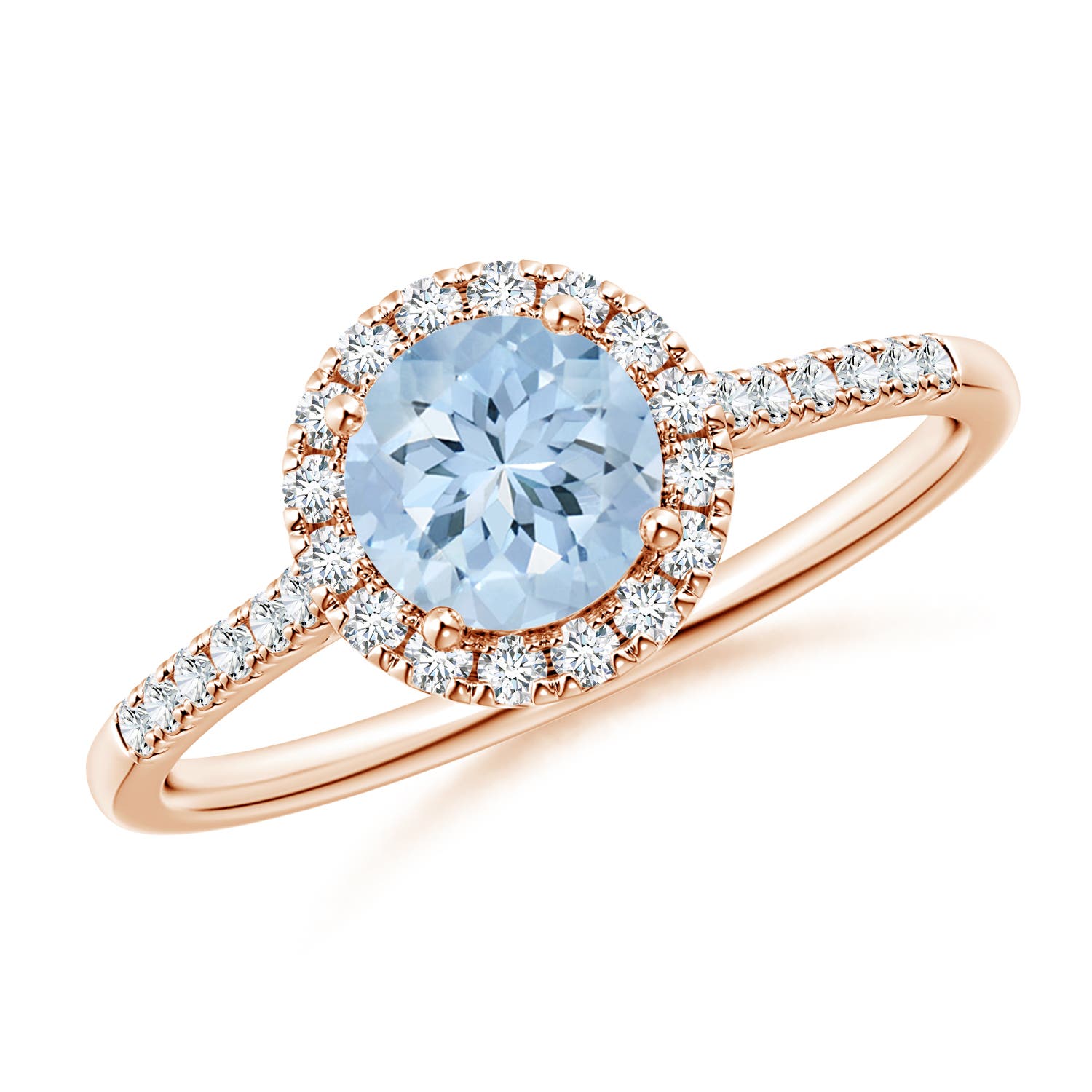 AA - Aquamarine / 0.92 CT / 14 KT Rose Gold