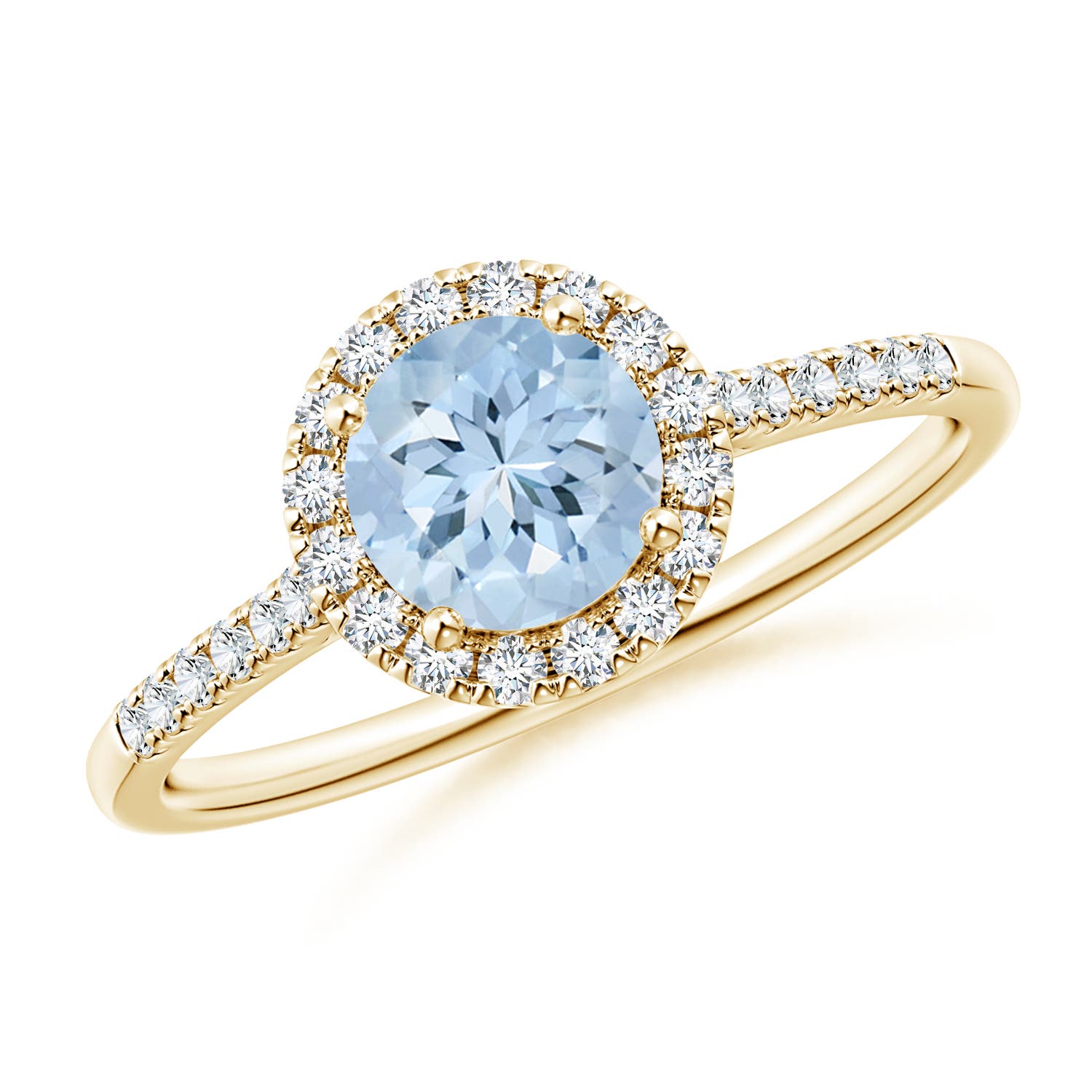 AA - Aquamarine / 0.92 CT / 14 KT Yellow Gold