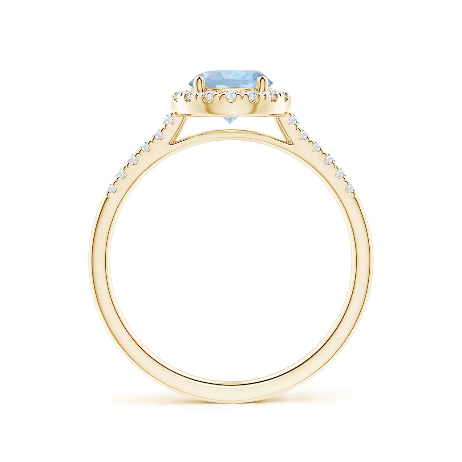 AA - Aquamarine / 0.92 CT / 14 KT Yellow Gold