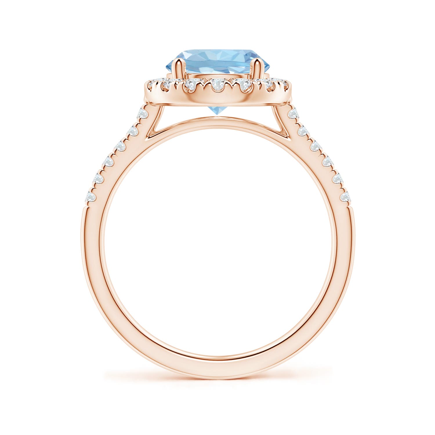 AAA - Aquamarine / 1.92 CT / 14 KT Rose Gold