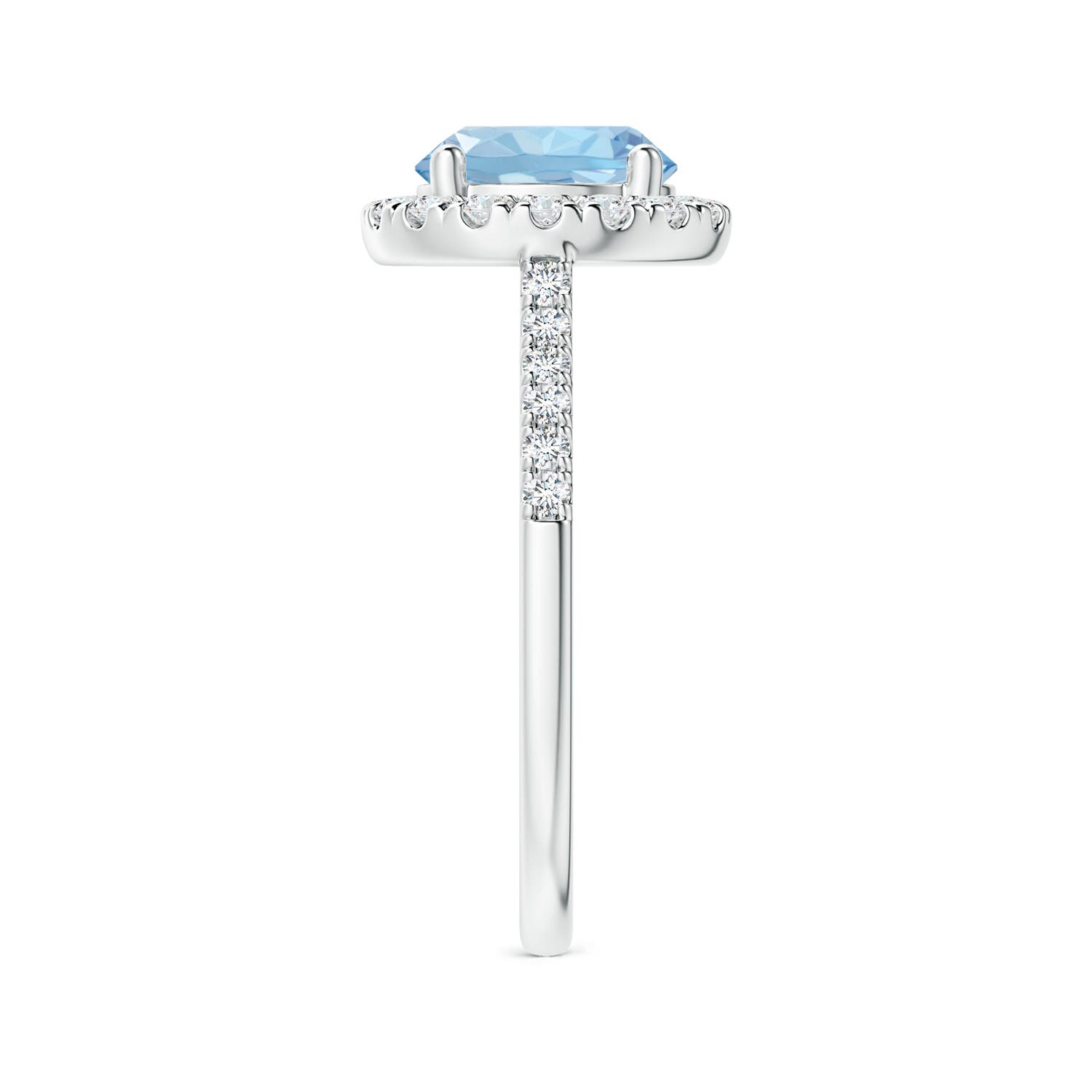 AAA - Aquamarine / 1.92 CT / 14 KT White Gold