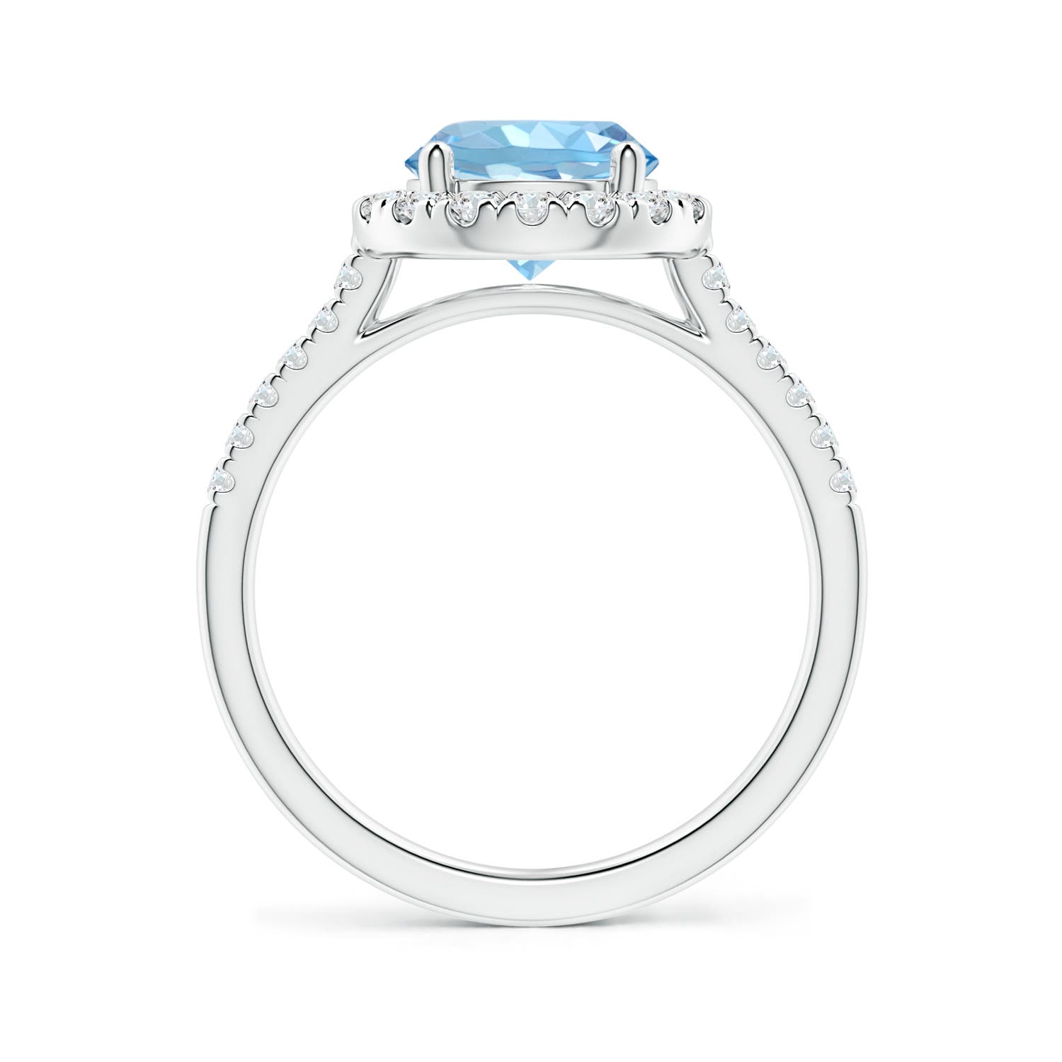 AAAA - Aquamarine / 1.92 CT / 14 KT White Gold