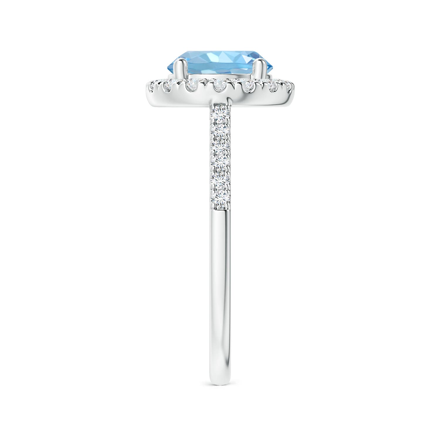 AAAA - Aquamarine / 1.92 CT / 14 KT White Gold