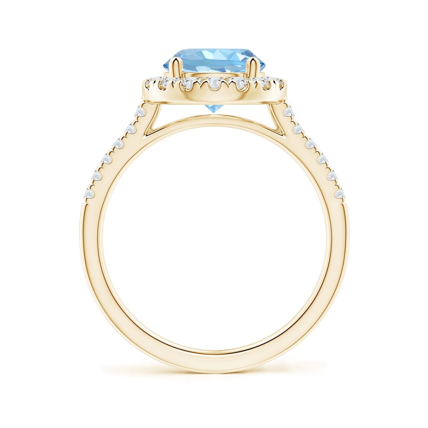 AAAA - Aquamarine / 1.92 CT / 14 KT Yellow Gold