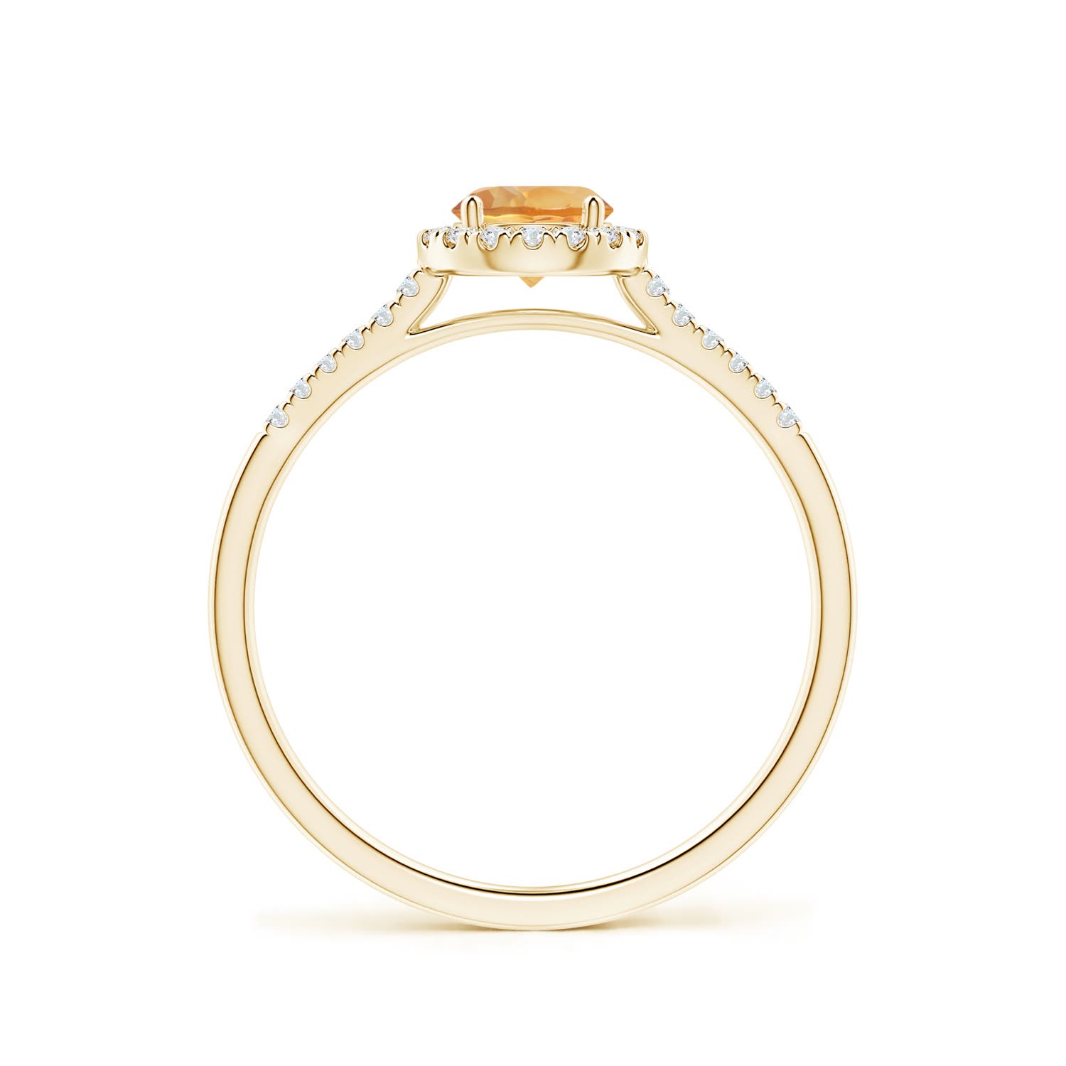 A - Citrine / 0.6 CT / 14 KT Yellow Gold