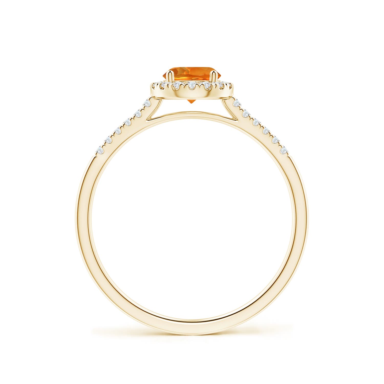 AAAA - Citrine / 0.6 CT / 14 KT Yellow Gold