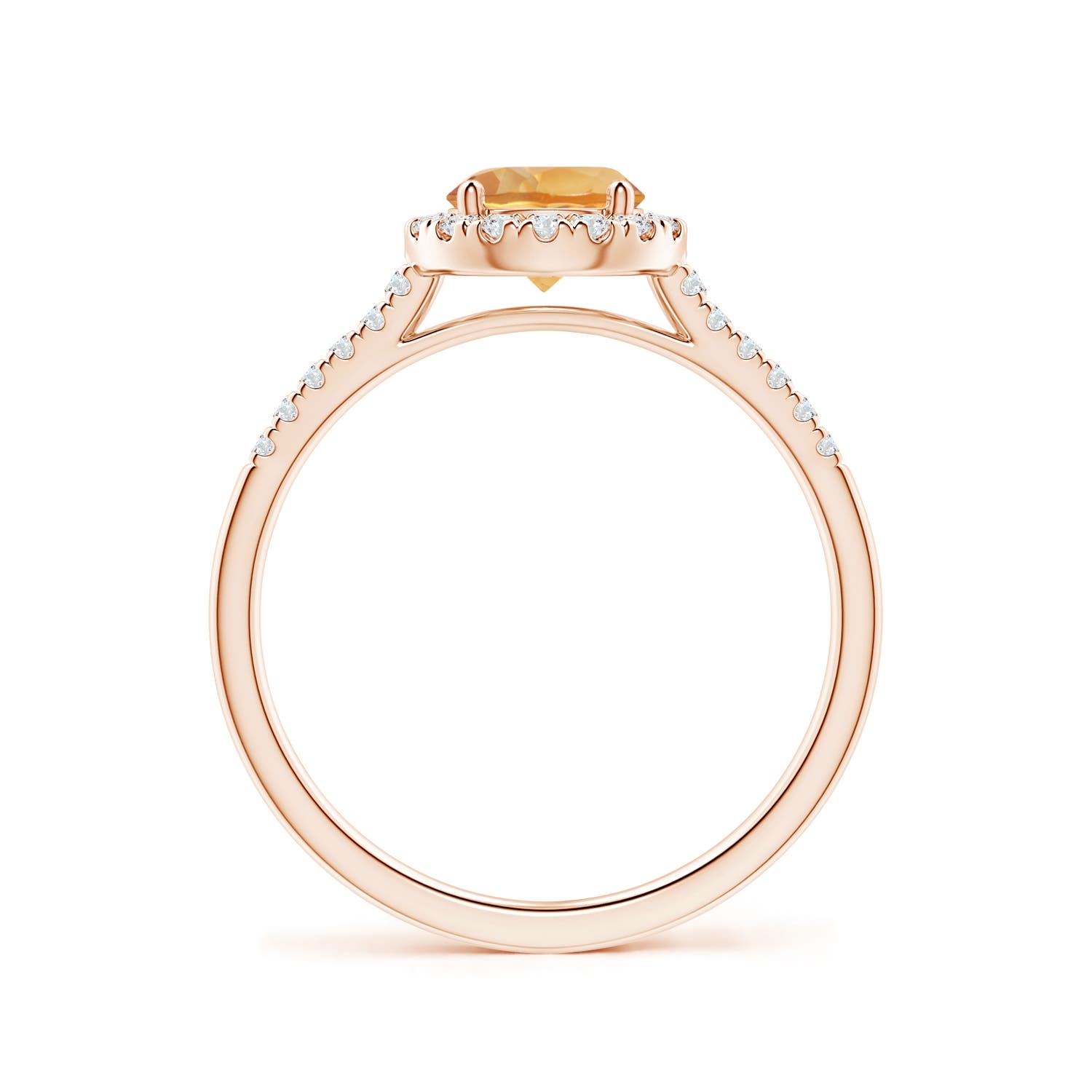 A - Citrine / 0.9 CT / 14 KT Rose Gold