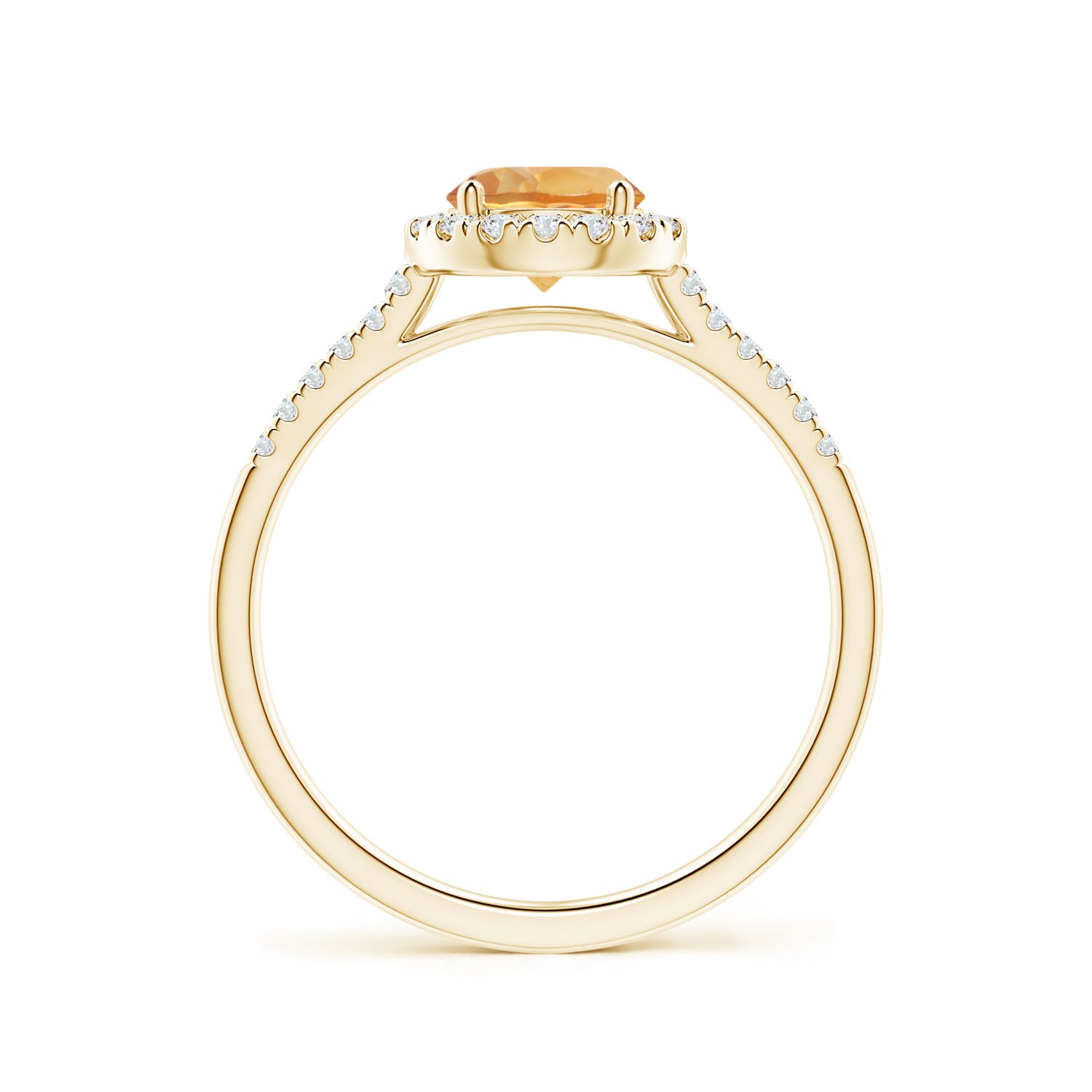 A - Citrine / 0.9 CT / 14 KT Yellow Gold