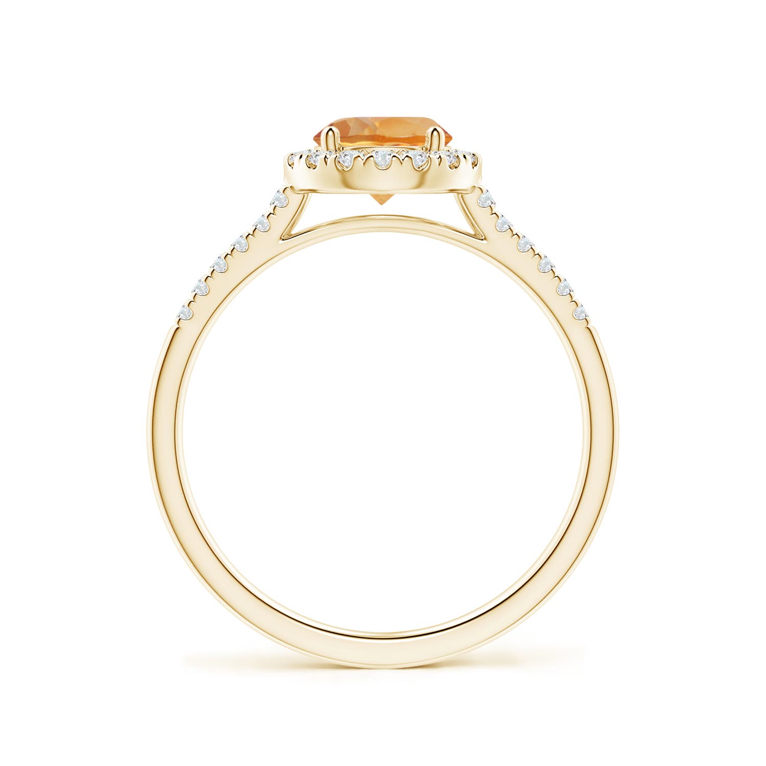 AA - Citrine / 0.9 CT / 14 KT Yellow Gold