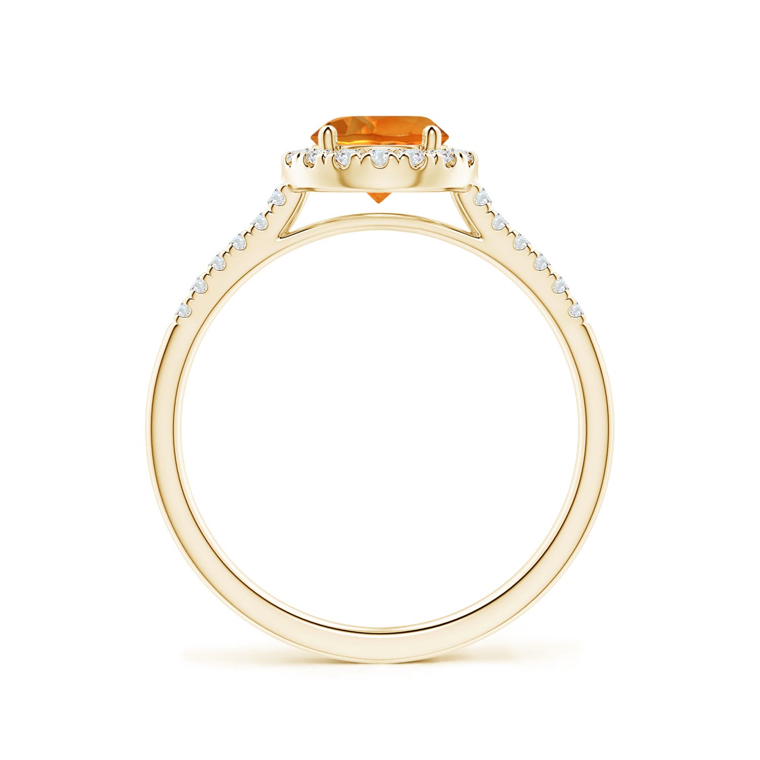 AAAA - Citrine / 0.9 CT / 14 KT Yellow Gold