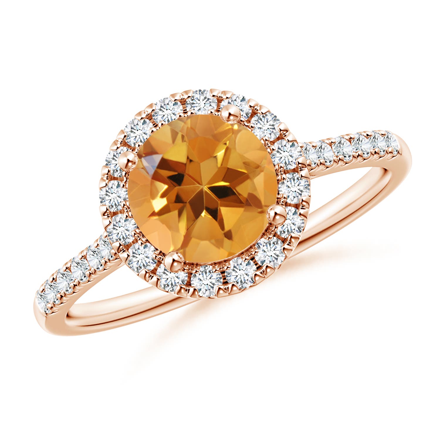 AA - Citrine / 1.54 CT / 14 KT Rose Gold