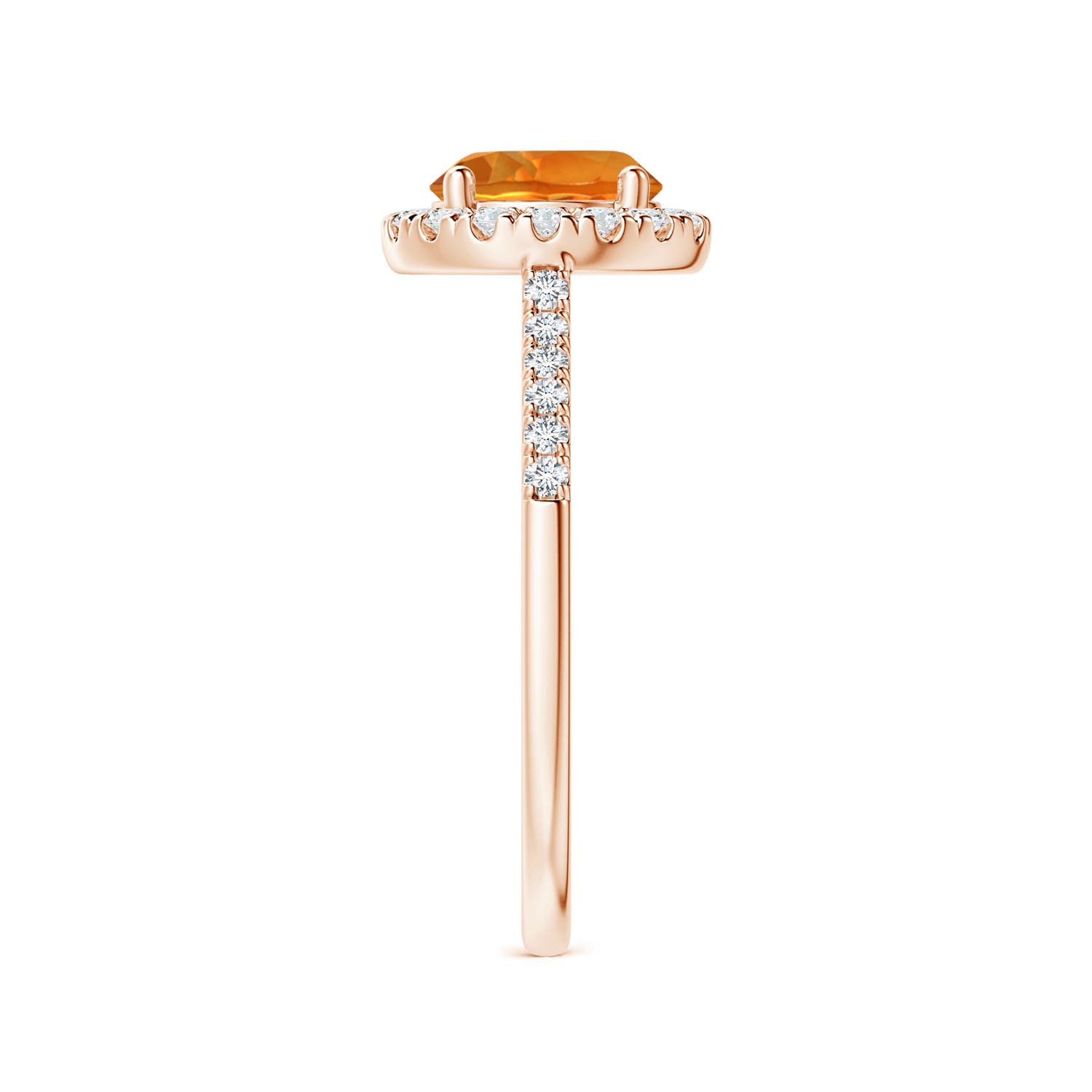 AAAA - Citrine / 1.54 CT / 14 KT Rose Gold