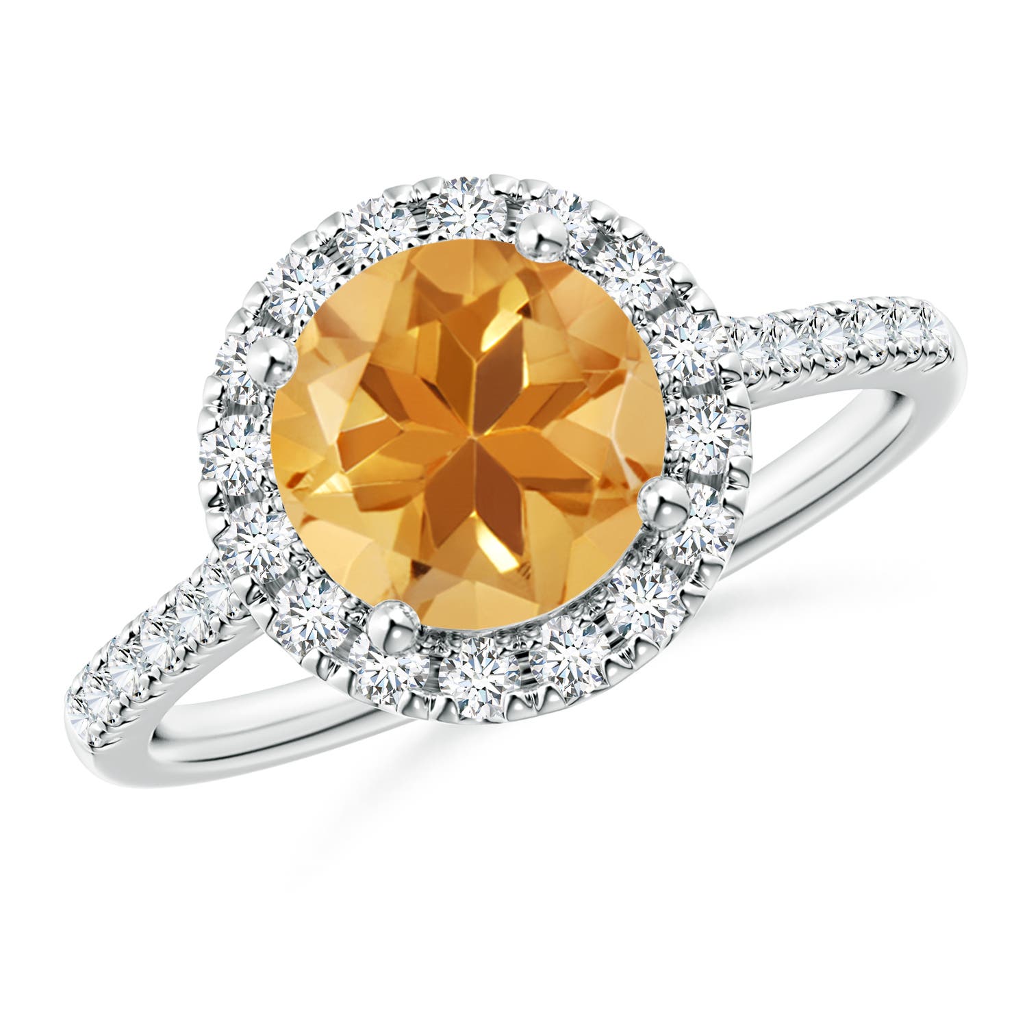 A - Citrine / 2.02 CT / 14 KT White Gold