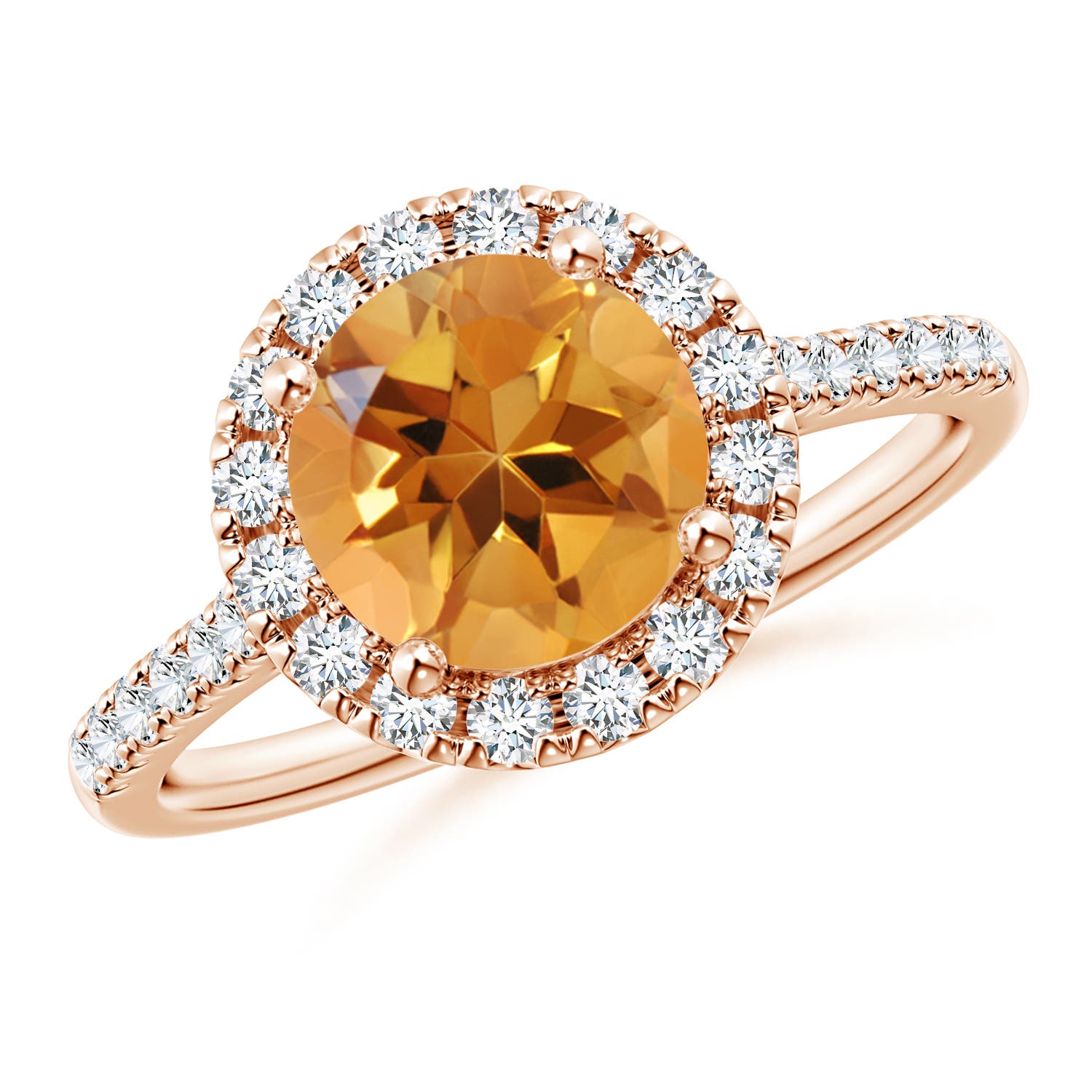 AA - Citrine / 2.02 CT / 14 KT Rose Gold