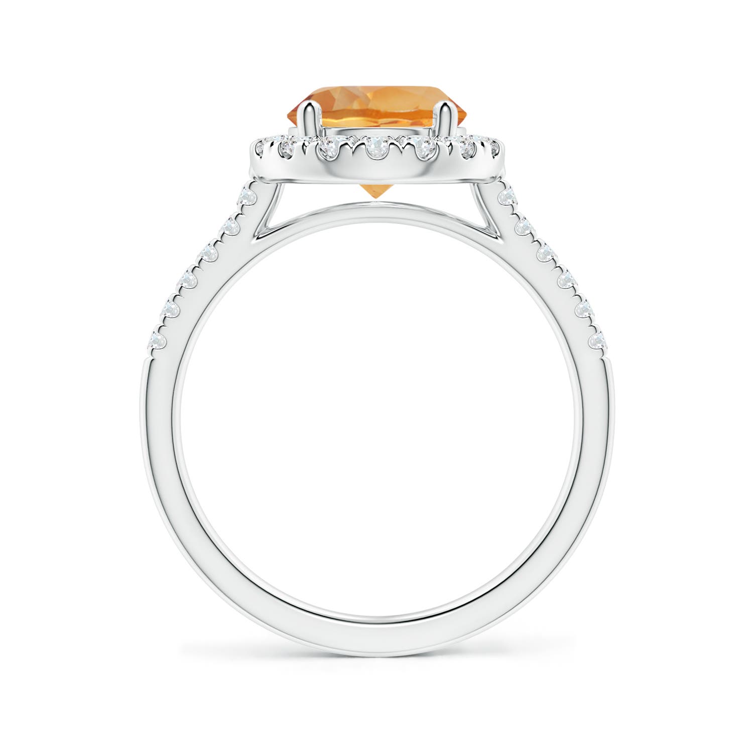 AA - Citrine / 2.02 CT / 14 KT White Gold