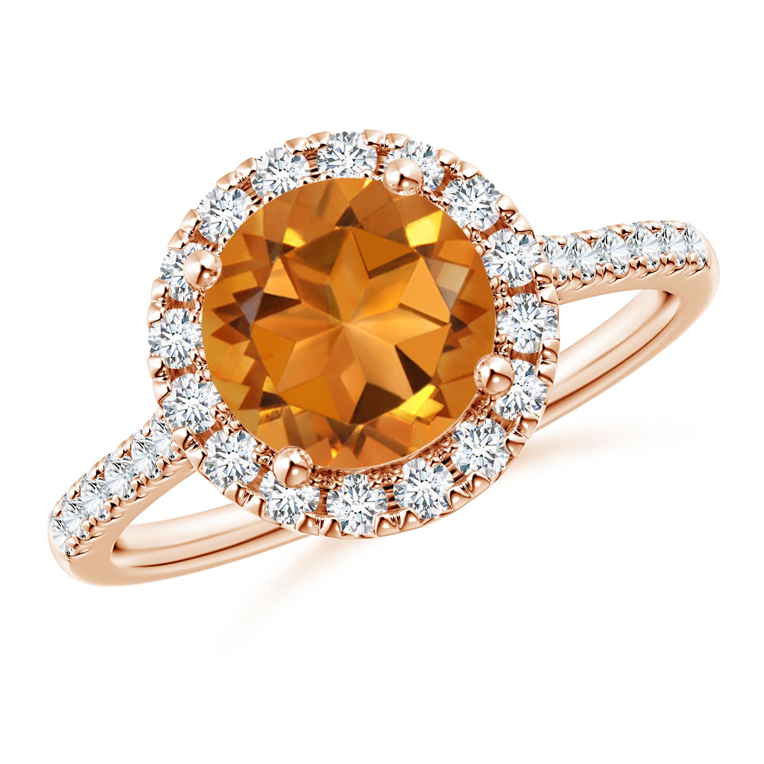 AAA - Citrine / 2.02 CT / 14 KT Rose Gold