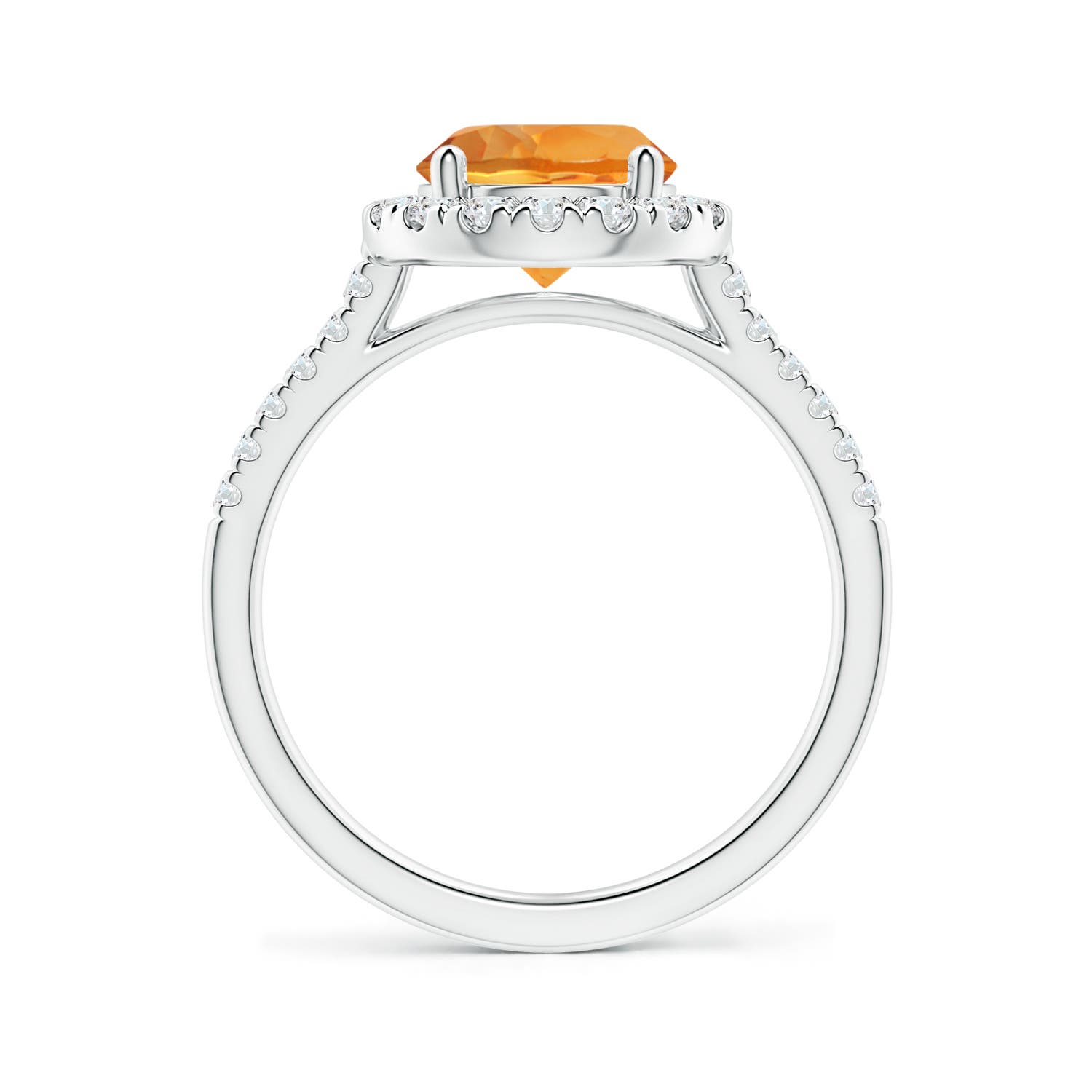 AAA - Citrine / 2.02 CT / 14 KT White Gold