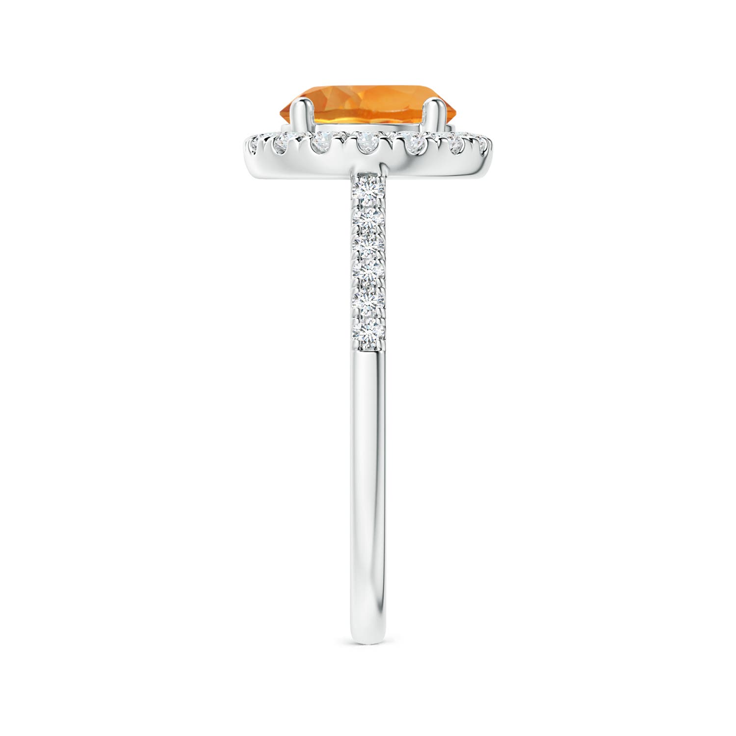 AAA - Citrine / 2.02 CT / 14 KT White Gold