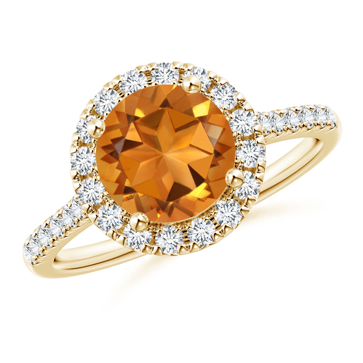 AAA - Citrine / 2.02 CT / 14 KT Yellow Gold