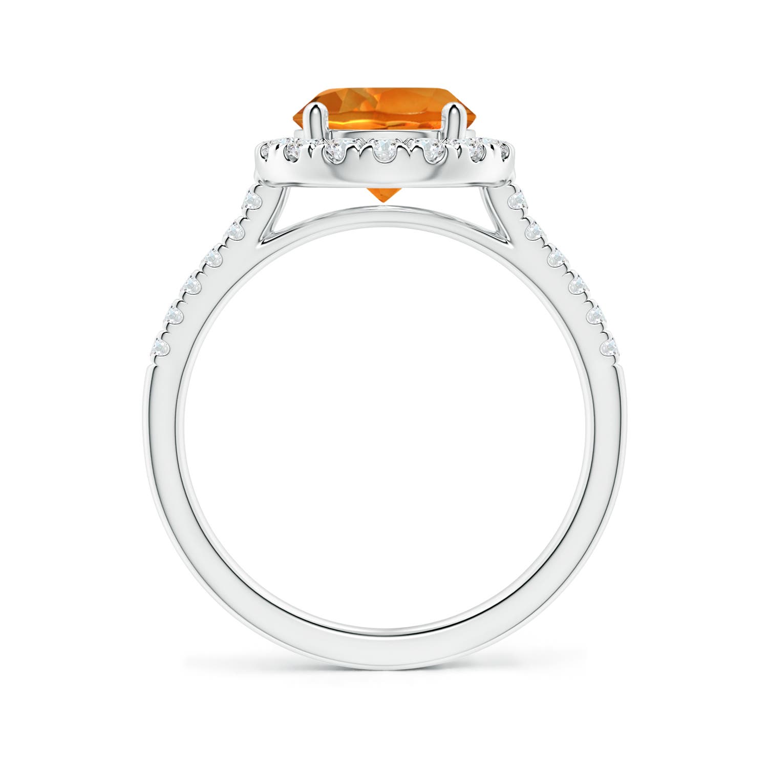 AAAA - Citrine / 2.02 CT / 14 KT White Gold