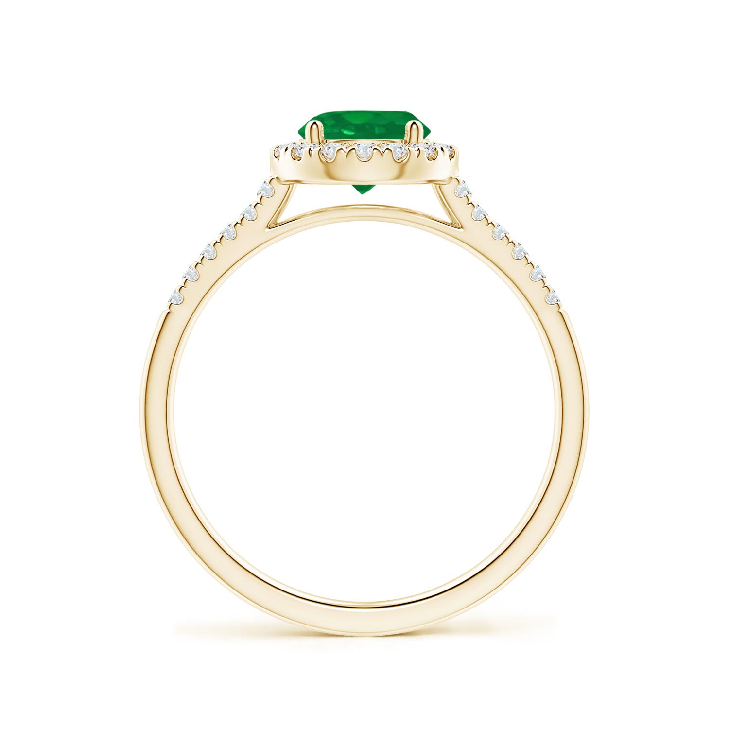 AA - Emerald / 0.95 CT / 14 KT Yellow Gold