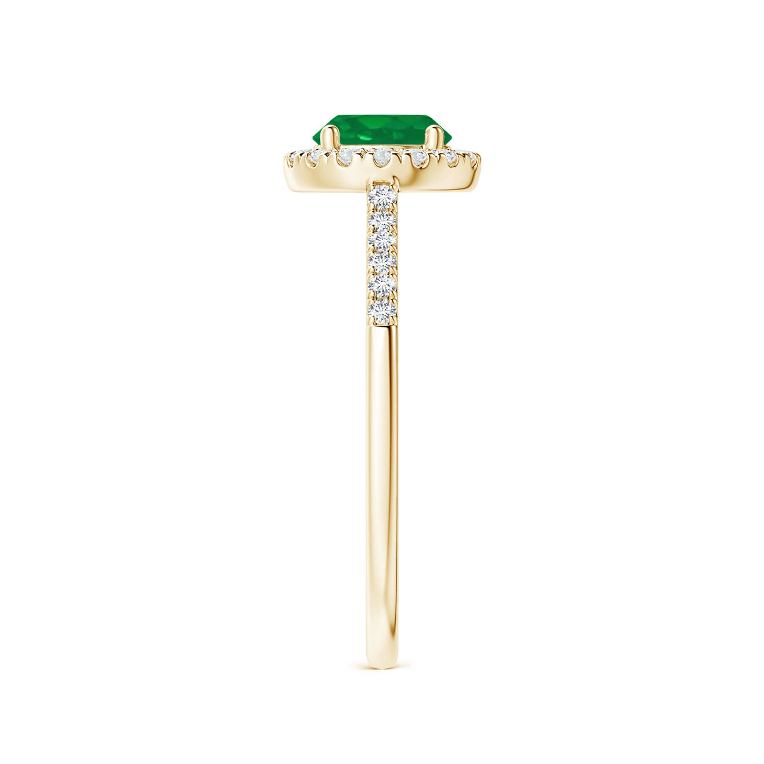 AA - Emerald / 0.95 CT / 14 KT Yellow Gold