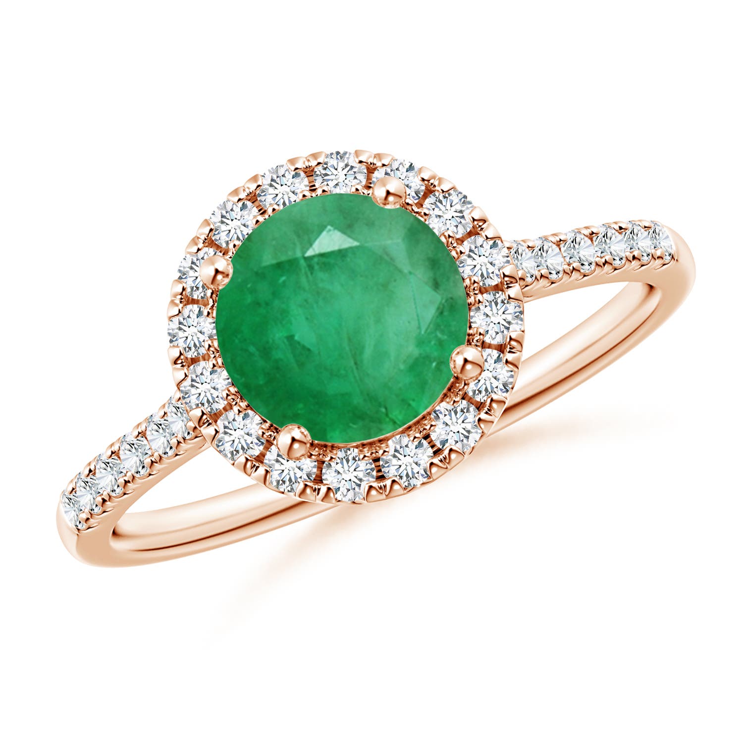 A - Emerald / 1.49 CT / 14 KT Rose Gold