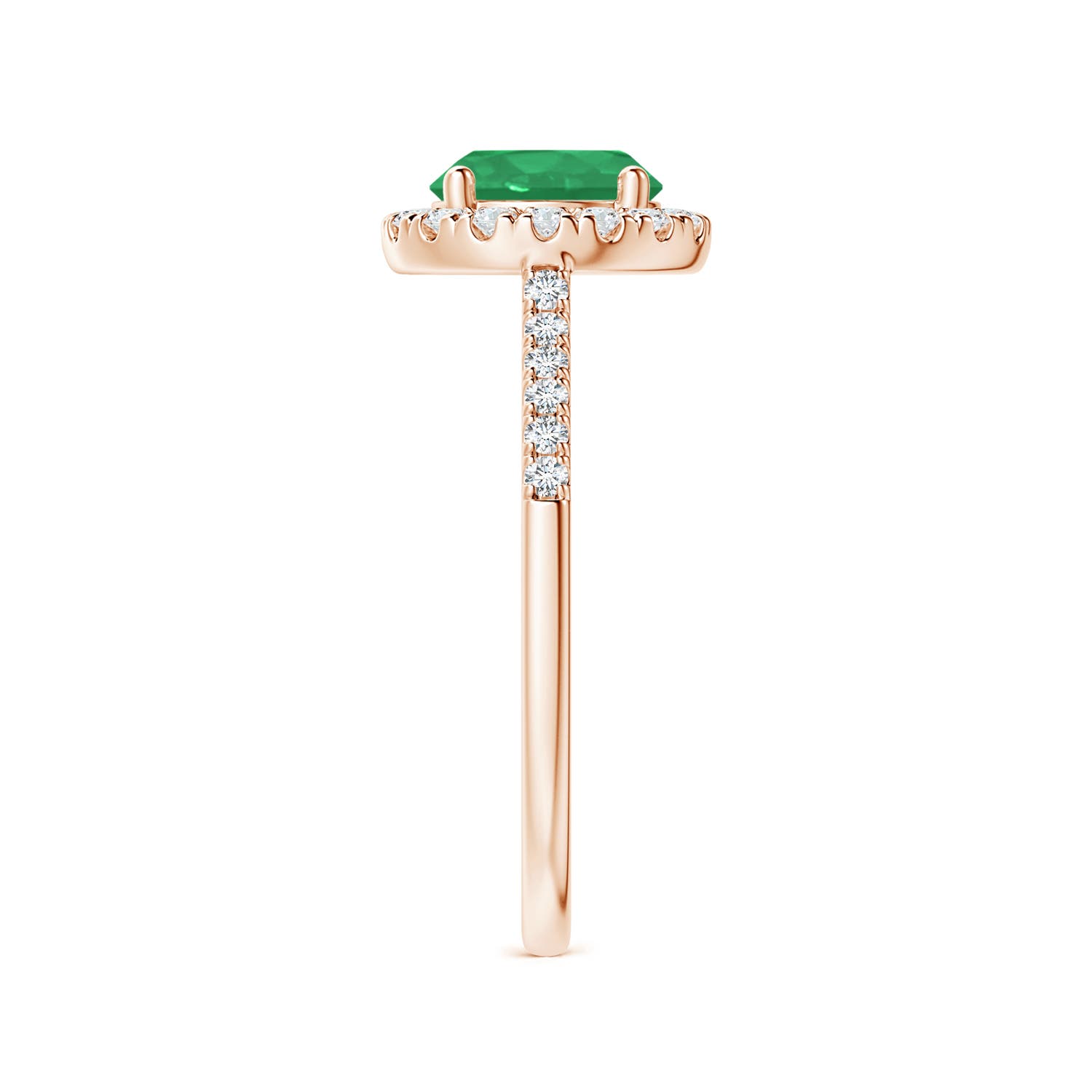 A - Emerald / 1.49 CT / 14 KT Rose Gold