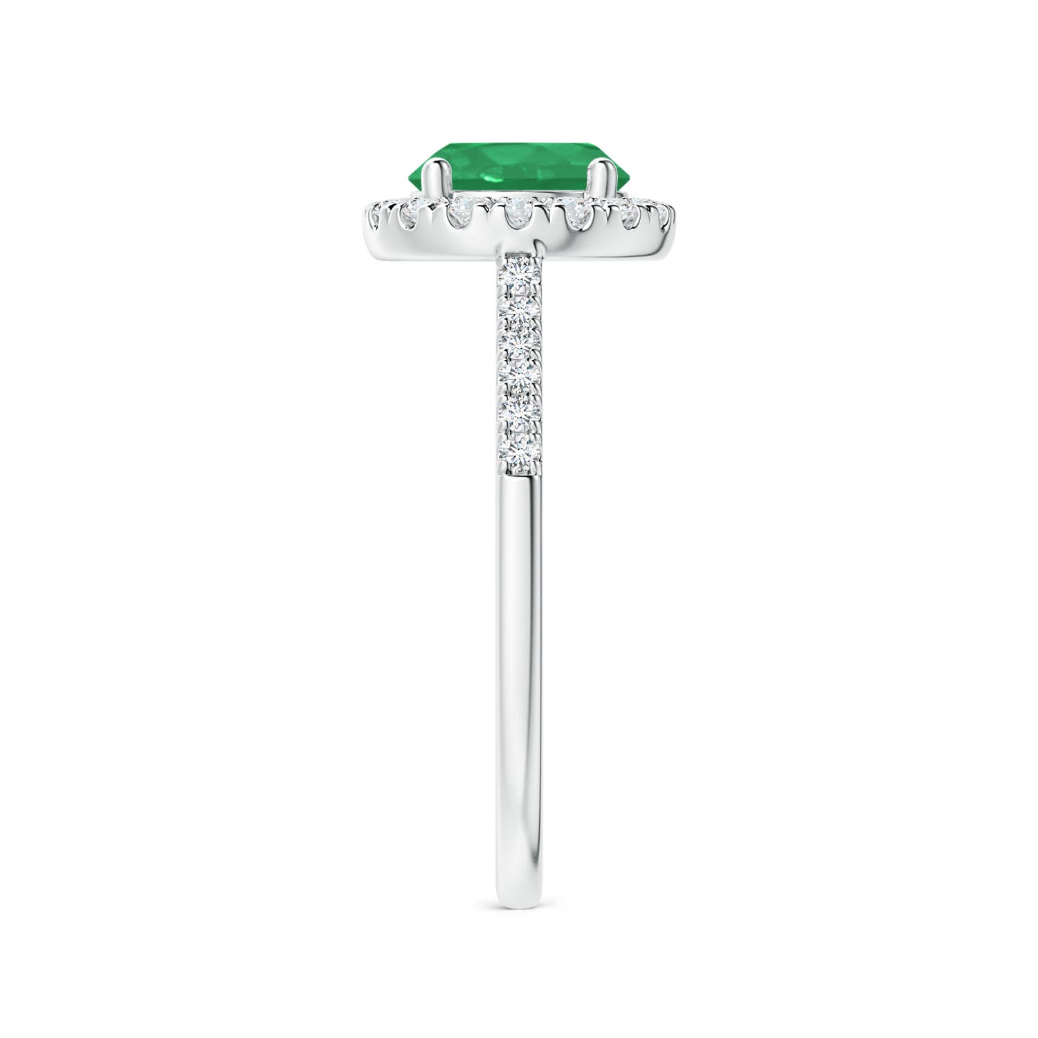 A - Emerald / 1.49 CT / 14 KT White Gold