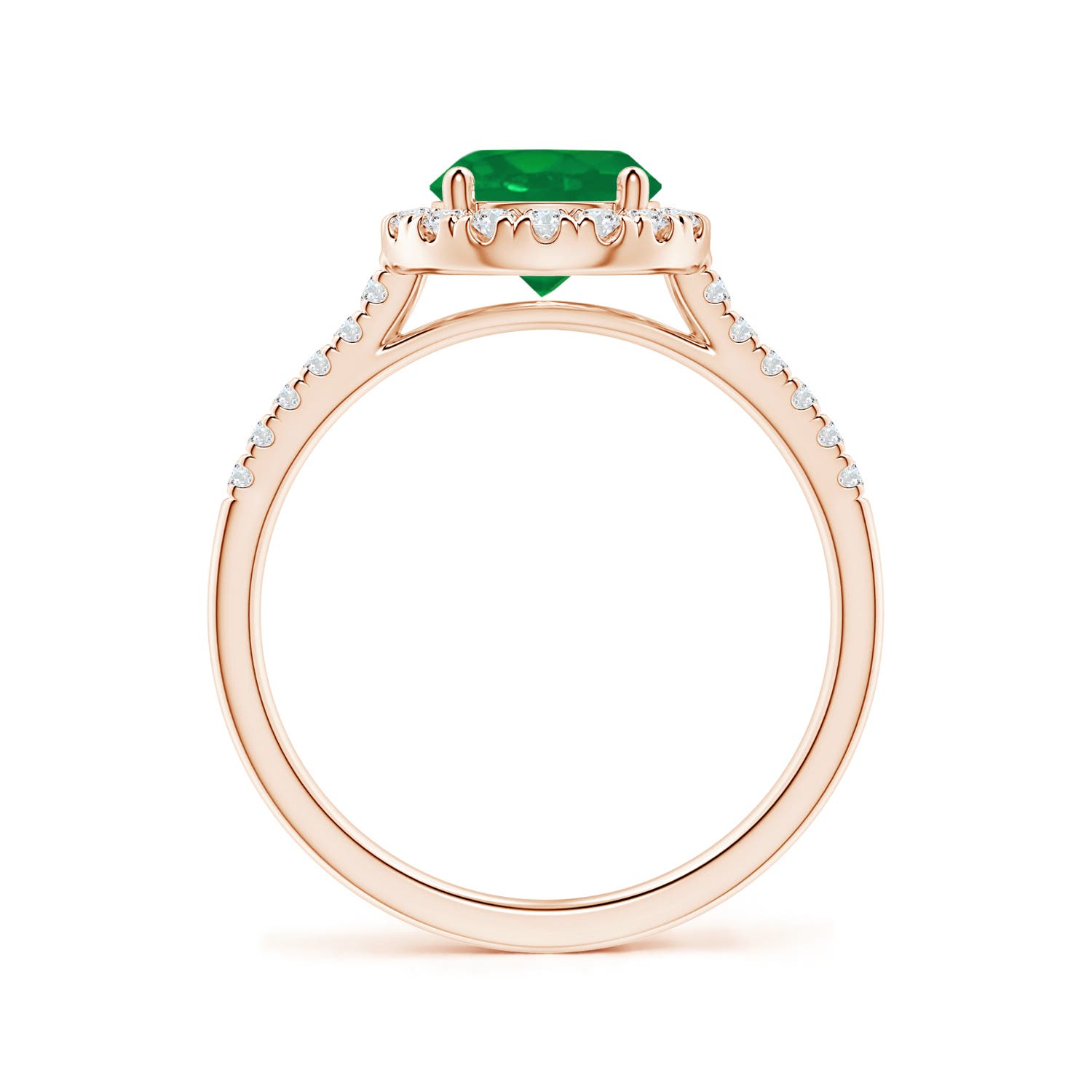 AA - Emerald / 1.49 CT / 14 KT Rose Gold