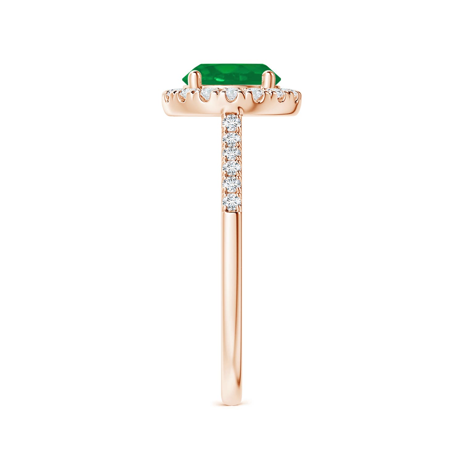 AA - Emerald / 1.49 CT / 14 KT Rose Gold