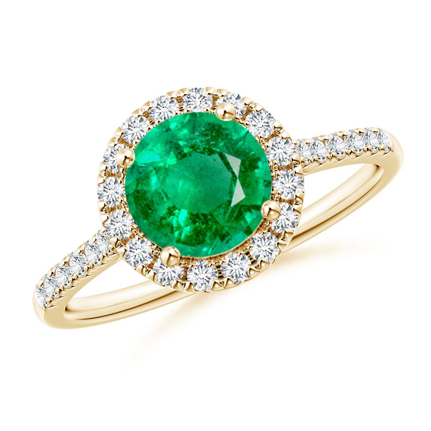 AAA - Emerald / 1.49 CT / 14 KT Yellow Gold