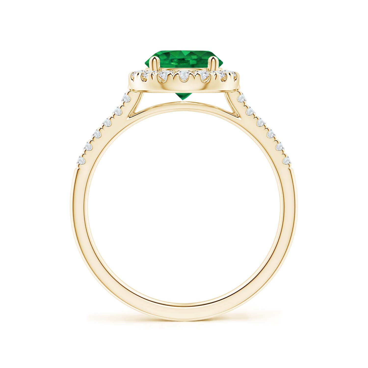 AAA - Emerald / 1.49 CT / 14 KT Yellow Gold