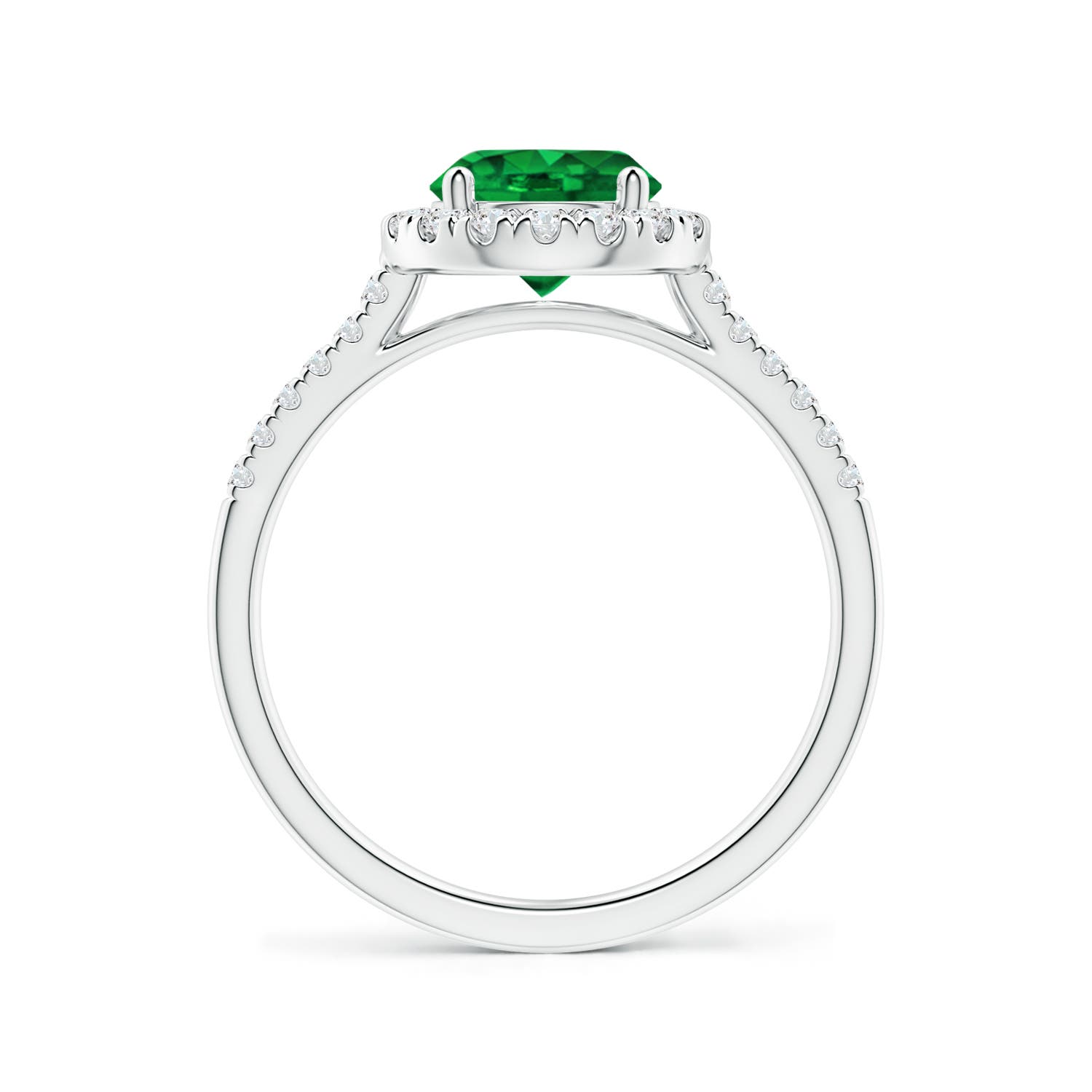 AAAA - Emerald / 1.49 CT / 14 KT White Gold