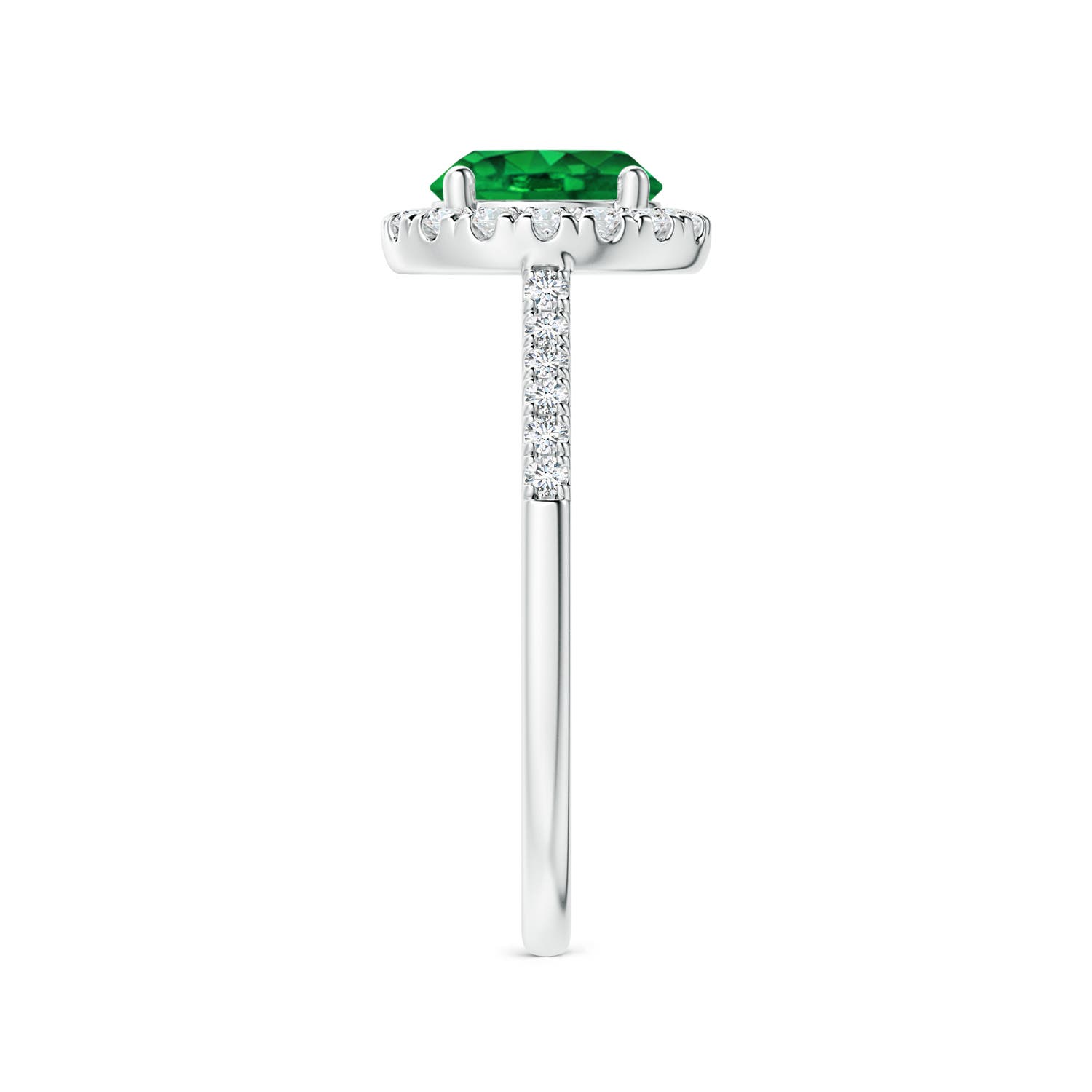 AAAA - Emerald / 1.49 CT / 14 KT White Gold