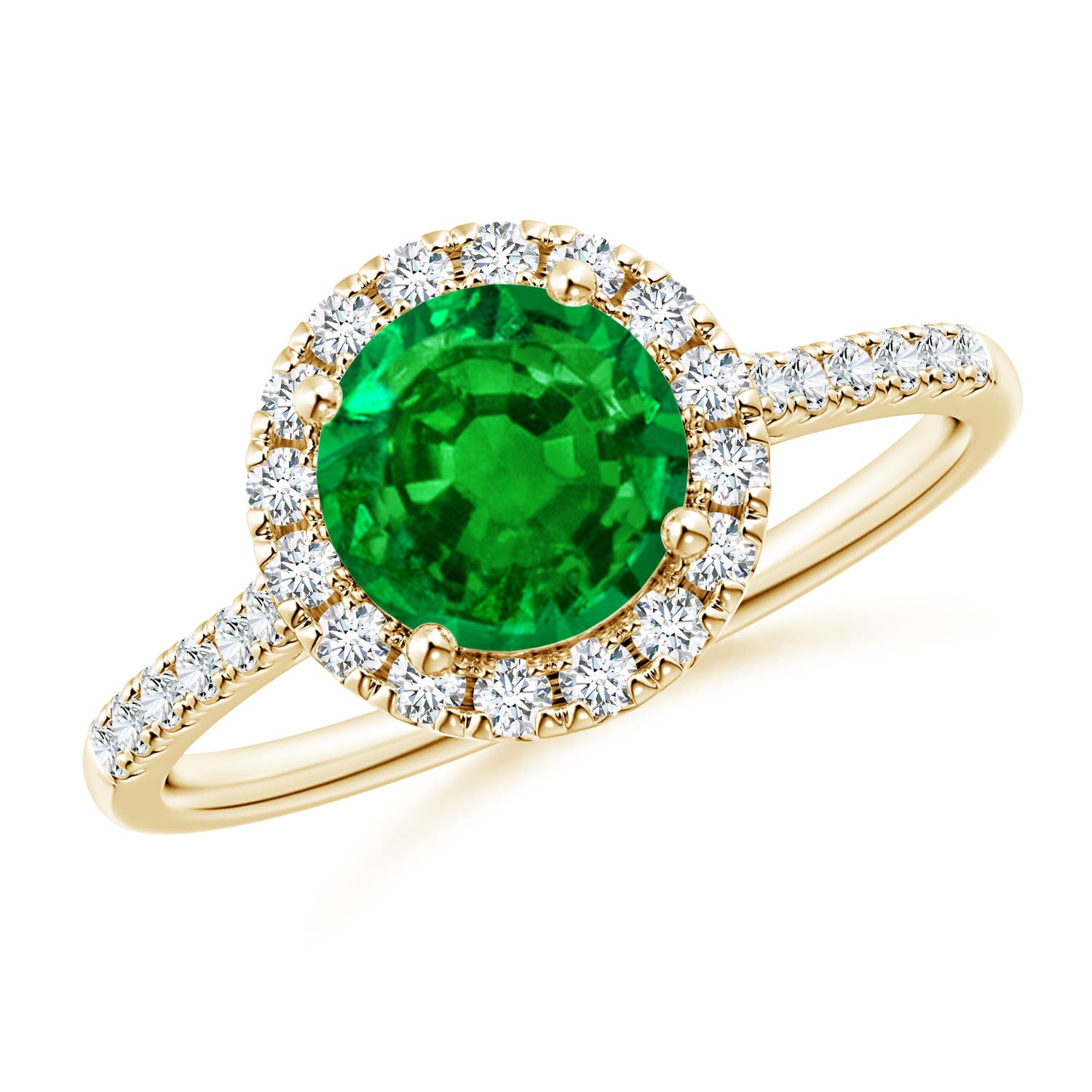 AAAA - Emerald / 1.49 CT / 14 KT Yellow Gold