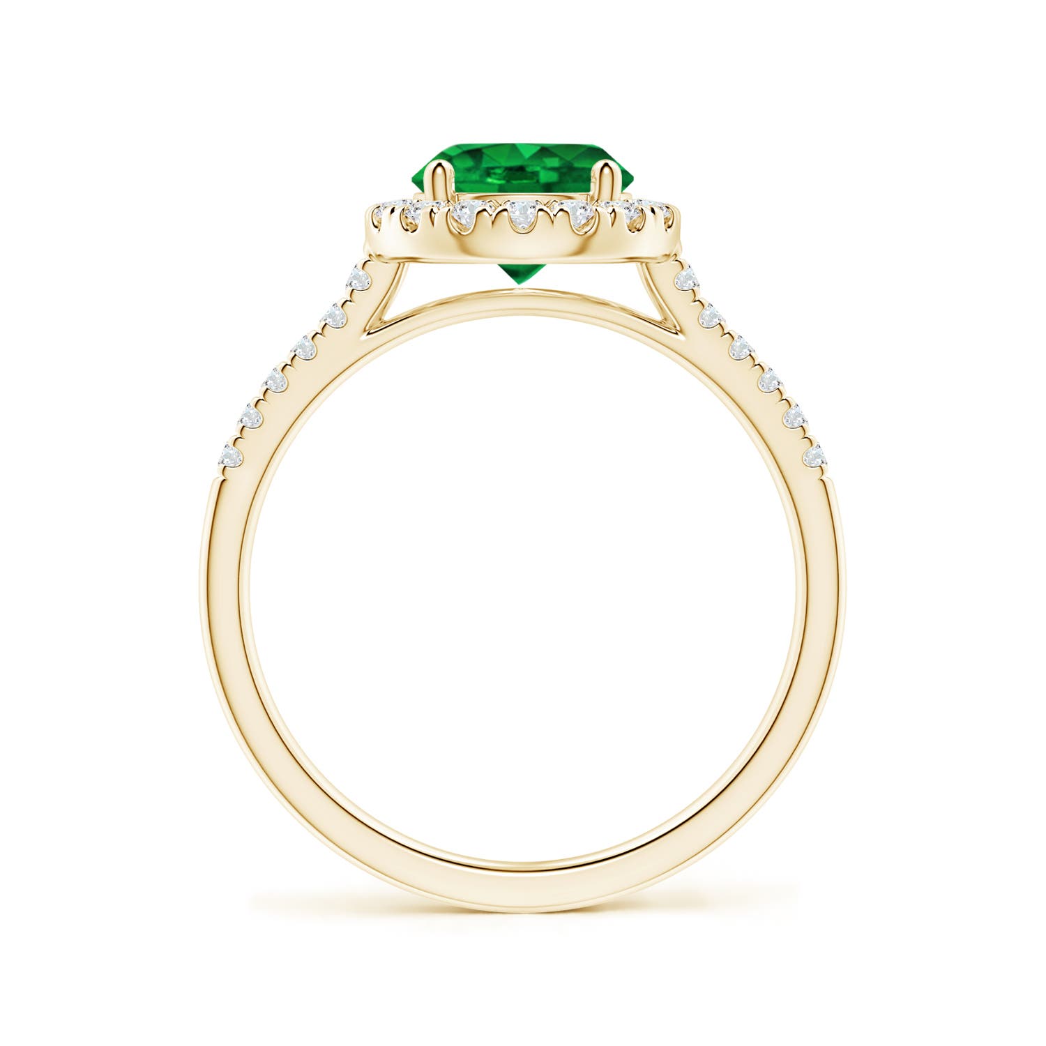 AAAA - Emerald / 1.49 CT / 14 KT Yellow Gold