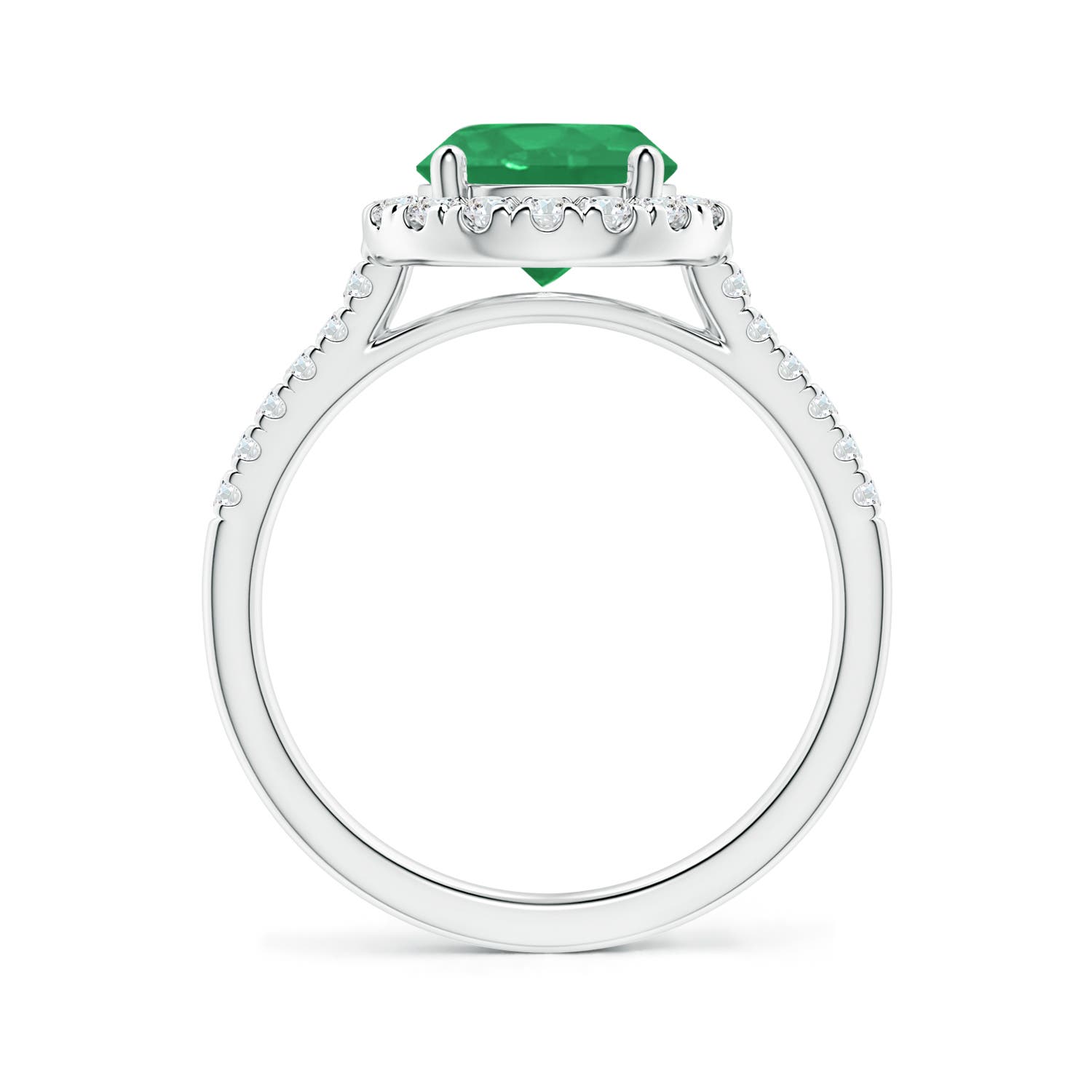 A - Emerald / 2.07 CT / 14 KT White Gold