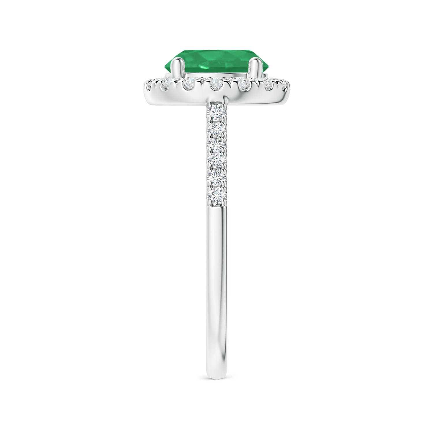 A - Emerald / 2.07 CT / 14 KT White Gold