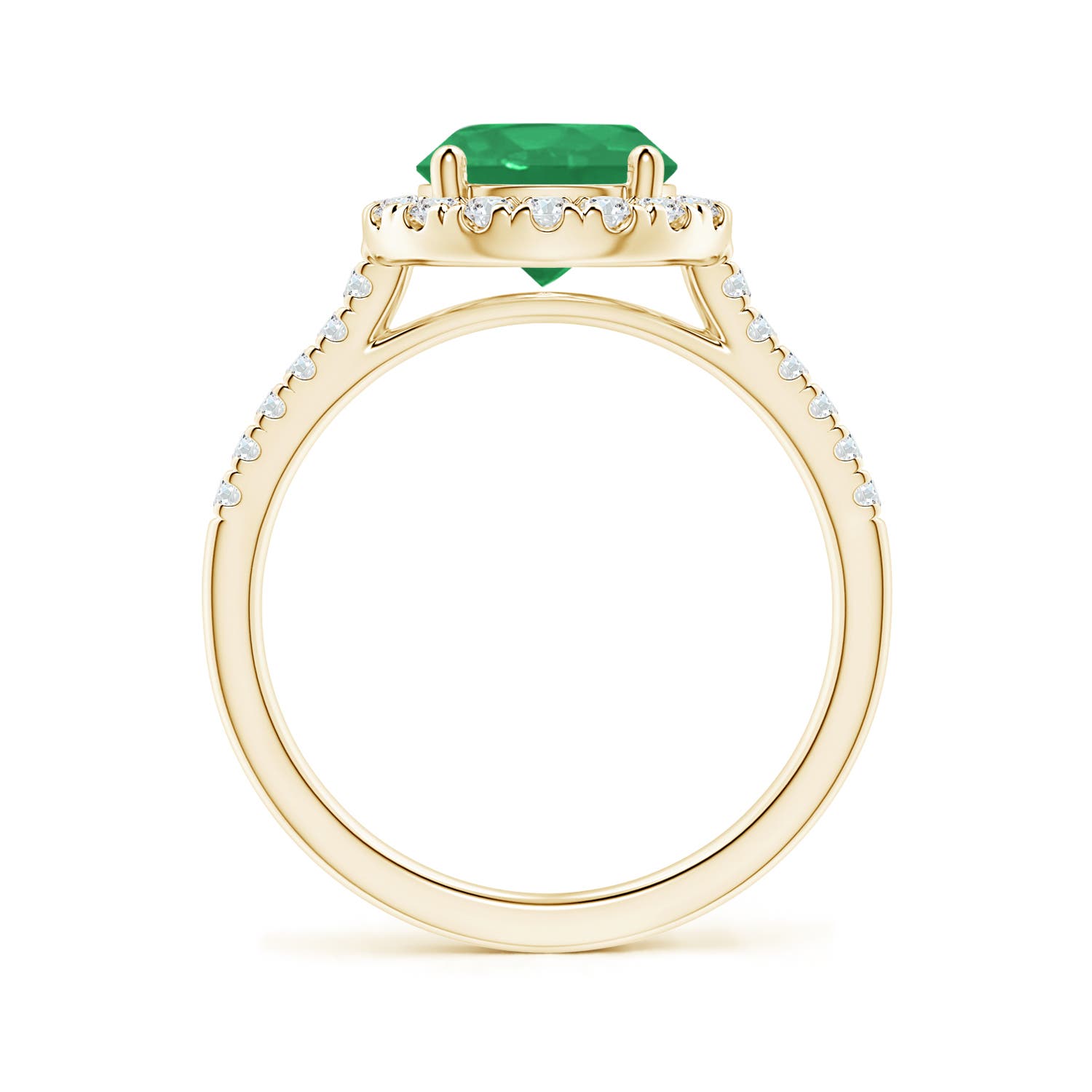 A - Emerald / 2.07 CT / 14 KT Yellow Gold