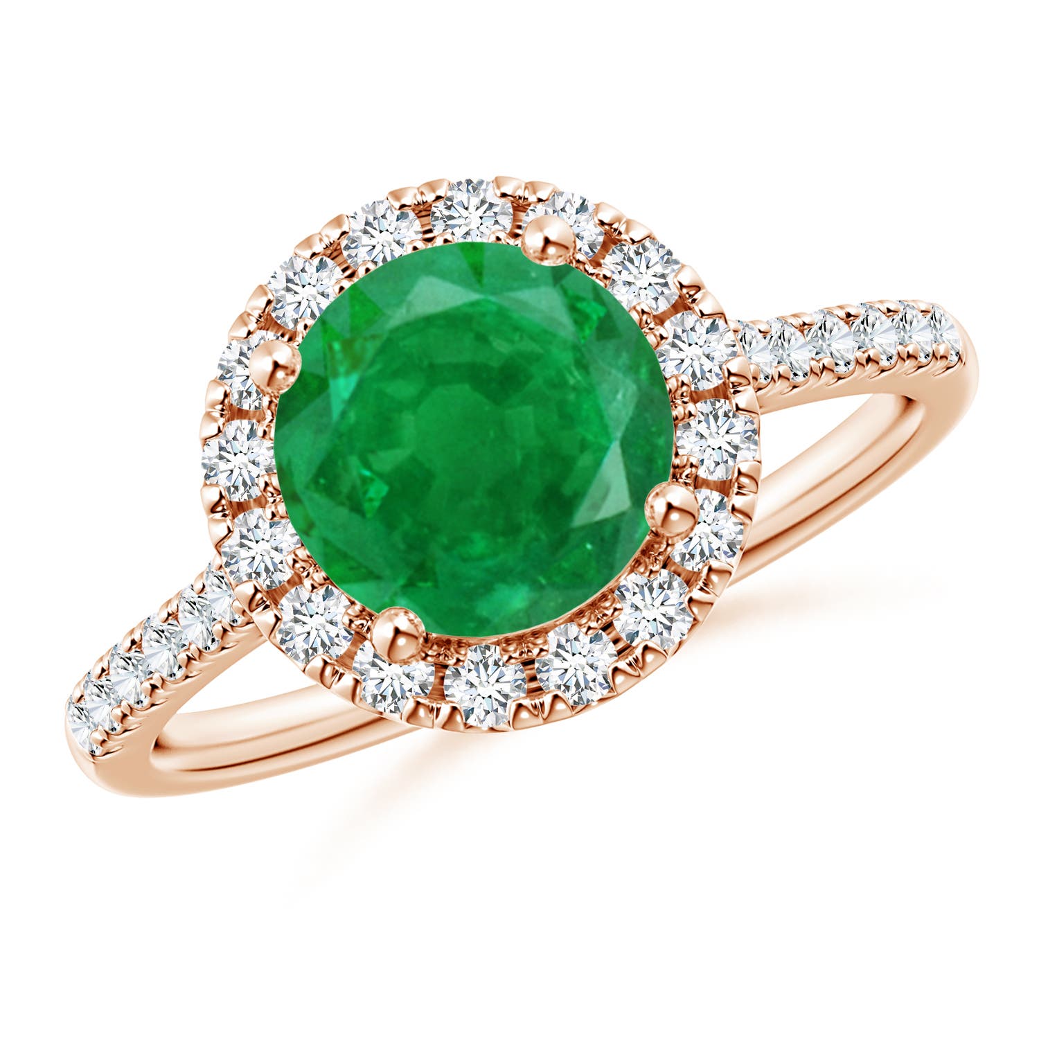 AA - Emerald / 2.07 CT / 14 KT Rose Gold