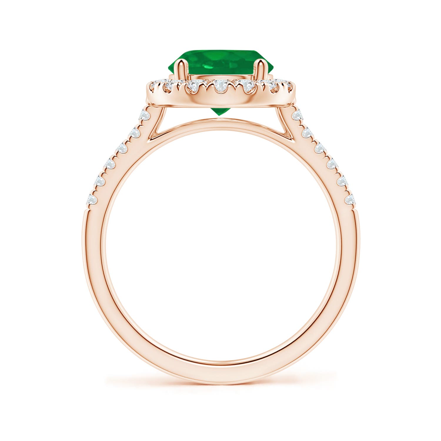 AA - Emerald / 2.07 CT / 14 KT Rose Gold