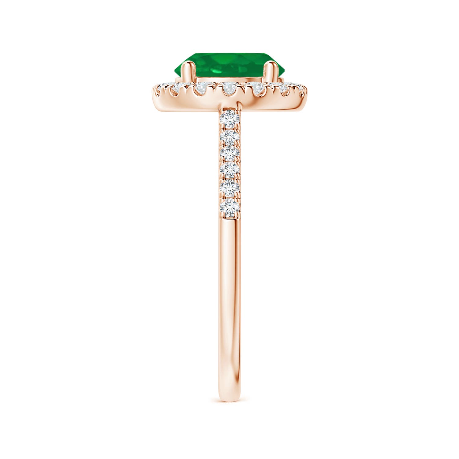 AA - Emerald / 2.07 CT / 14 KT Rose Gold