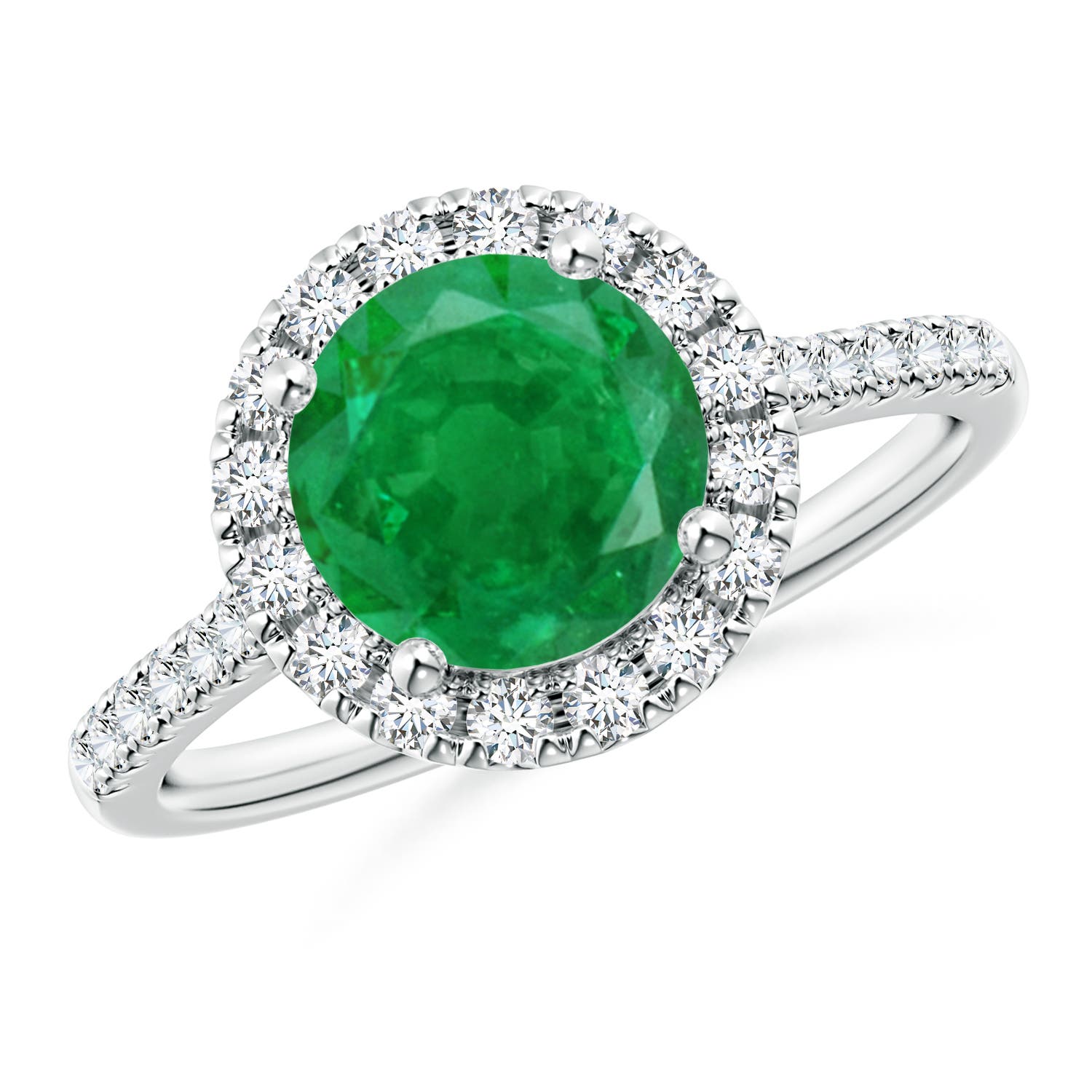 AA - Emerald / 2.07 CT / 14 KT White Gold