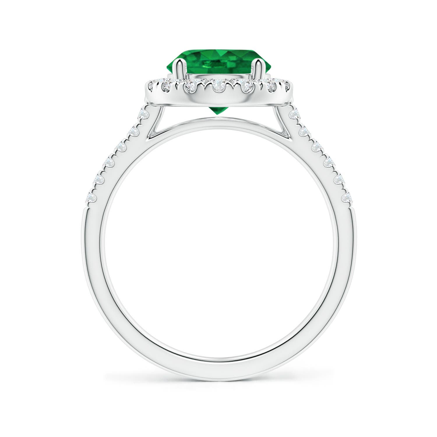 AAA - Emerald / 2.07 CT / 14 KT White Gold