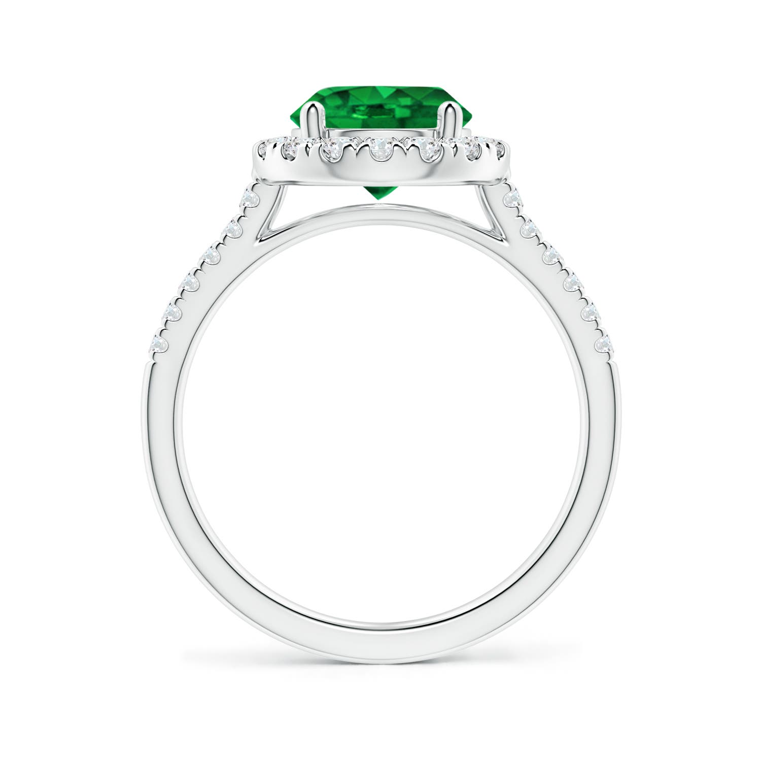 AAAA - Emerald / 2.07 CT / 14 KT White Gold