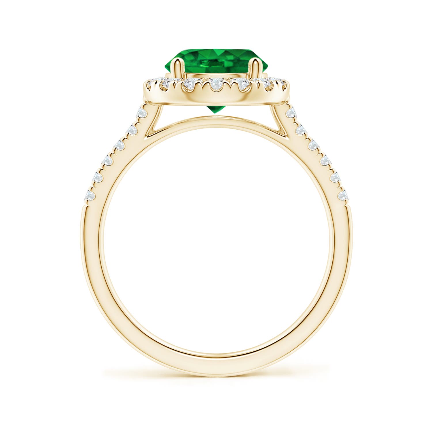 AAAA - Emerald / 2.07 CT / 14 KT Yellow Gold